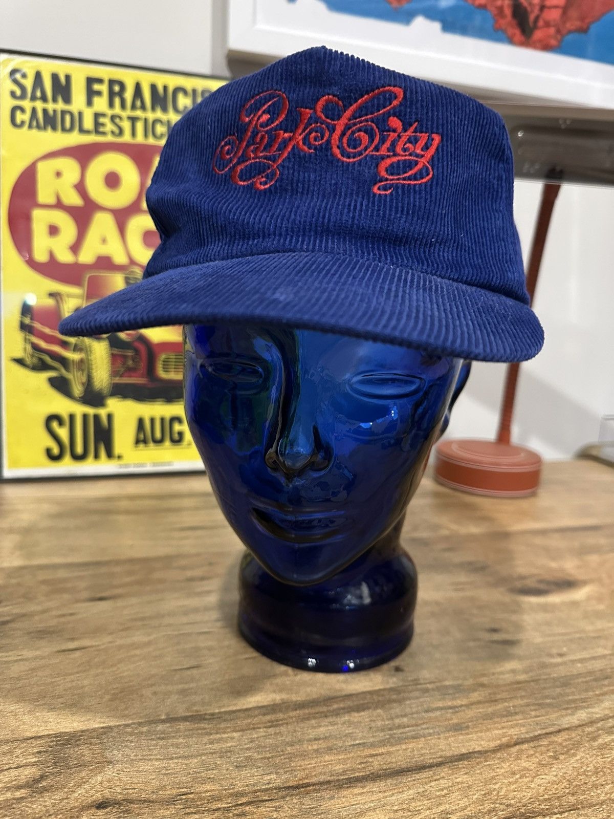 Vintage Vintage Park City Corduroy Embroidered Script Snapback Size ONE SIZE - 1 Thumbnail