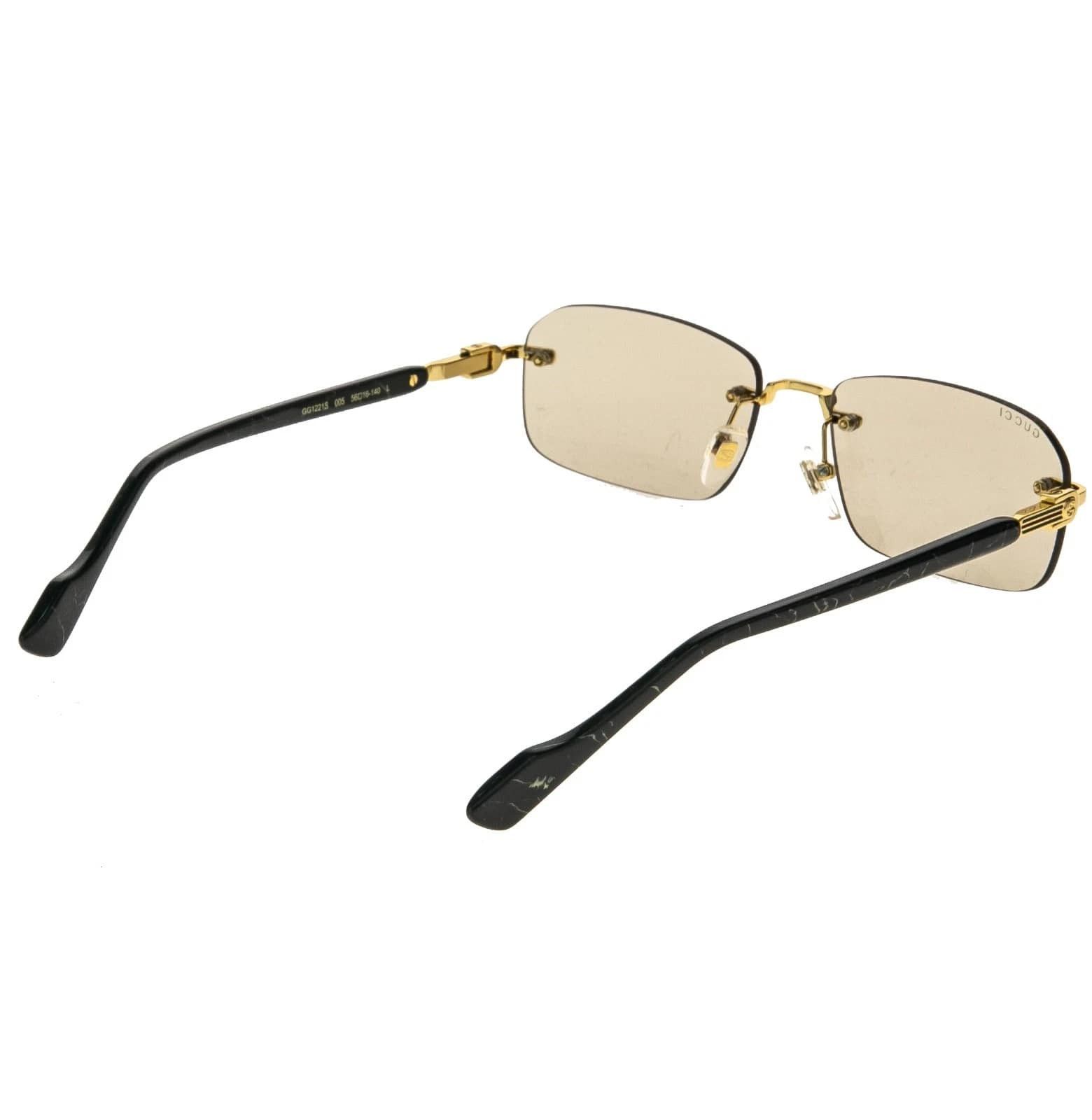 Gucci GUCCI GG1221S WEB Logo 1221 Black 005 Narrow Sunglasses Size ONE SIZE - 3 Thumbnail