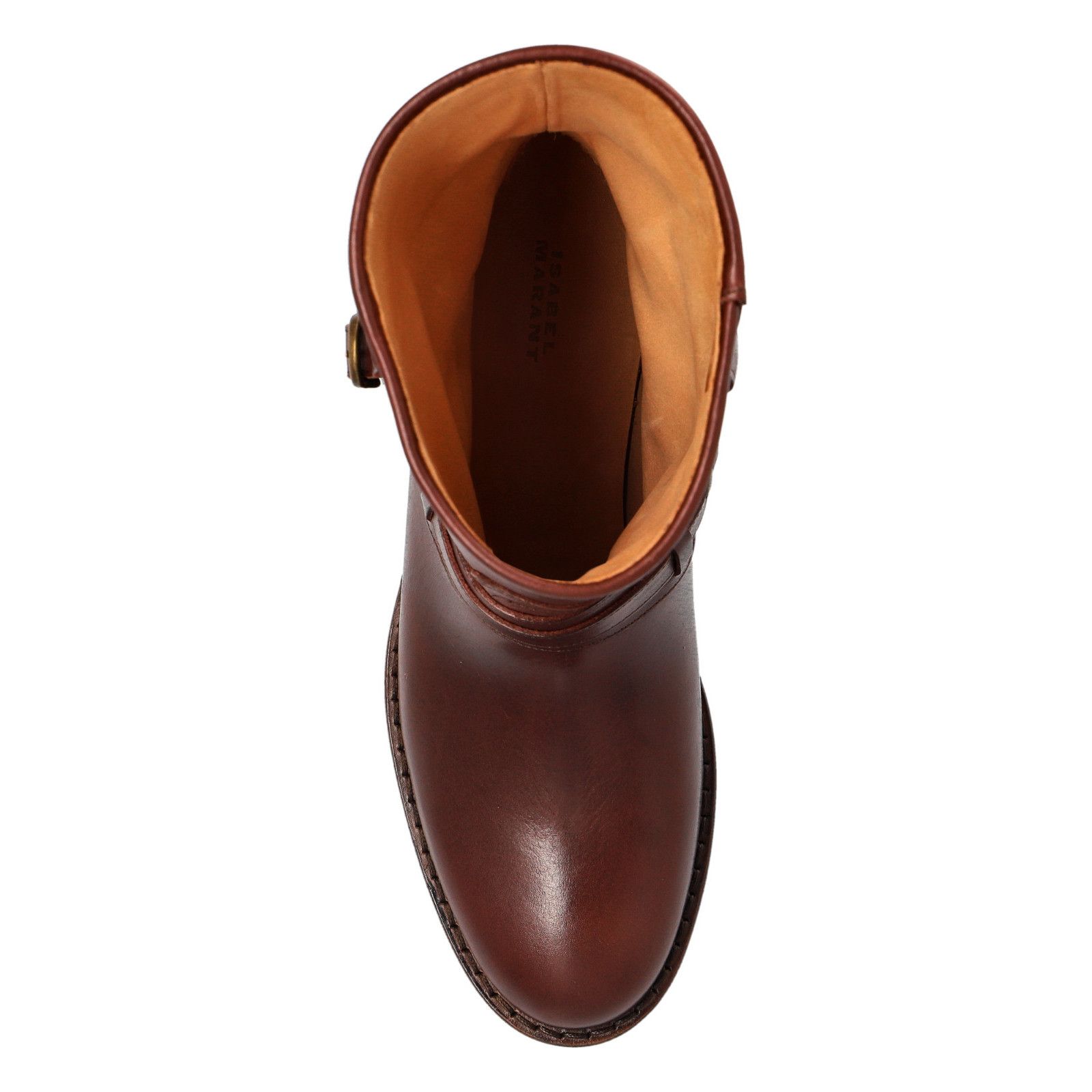 ISABEL MARANT Ildred Burgundy Brown Leather Ankle Boots New