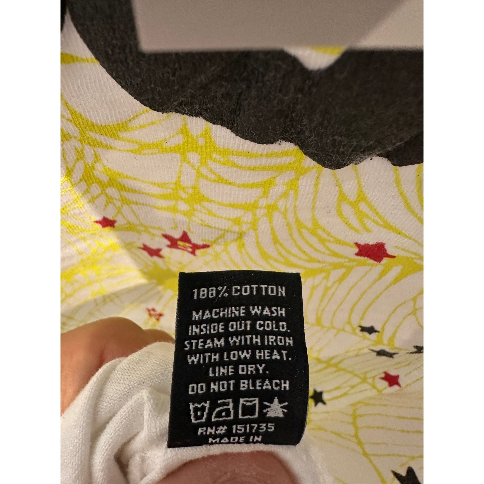 Other Sp5der Og Web Tee White Yellow Used Medium Size US M / EU 48-50 / 2 - 3 Thumbnail