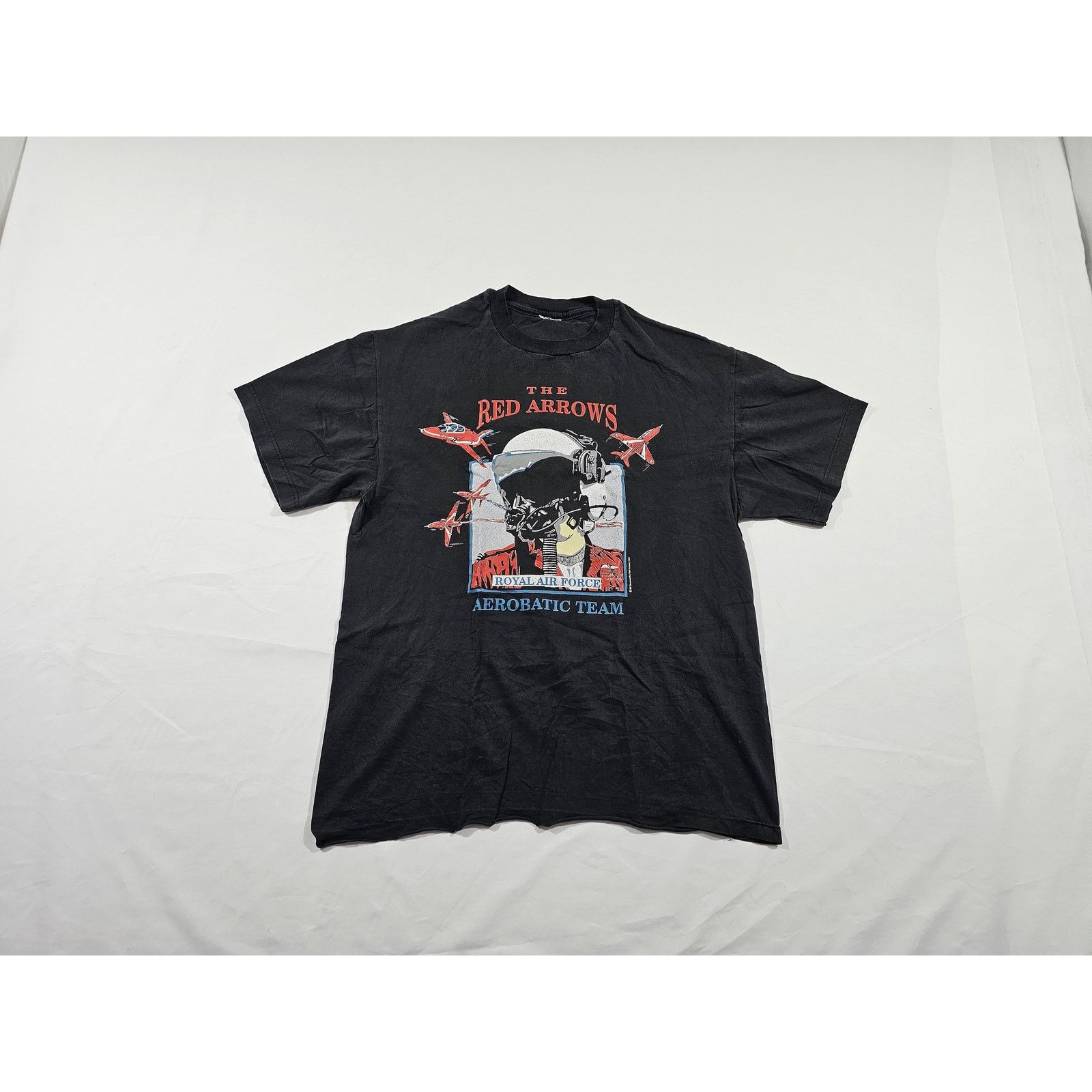 Other The Red Arrows RAF Acrobratic Team 90s Black T-shirt Sz L Size US L / EU 52-54 / 3 - 1 Thumbnail