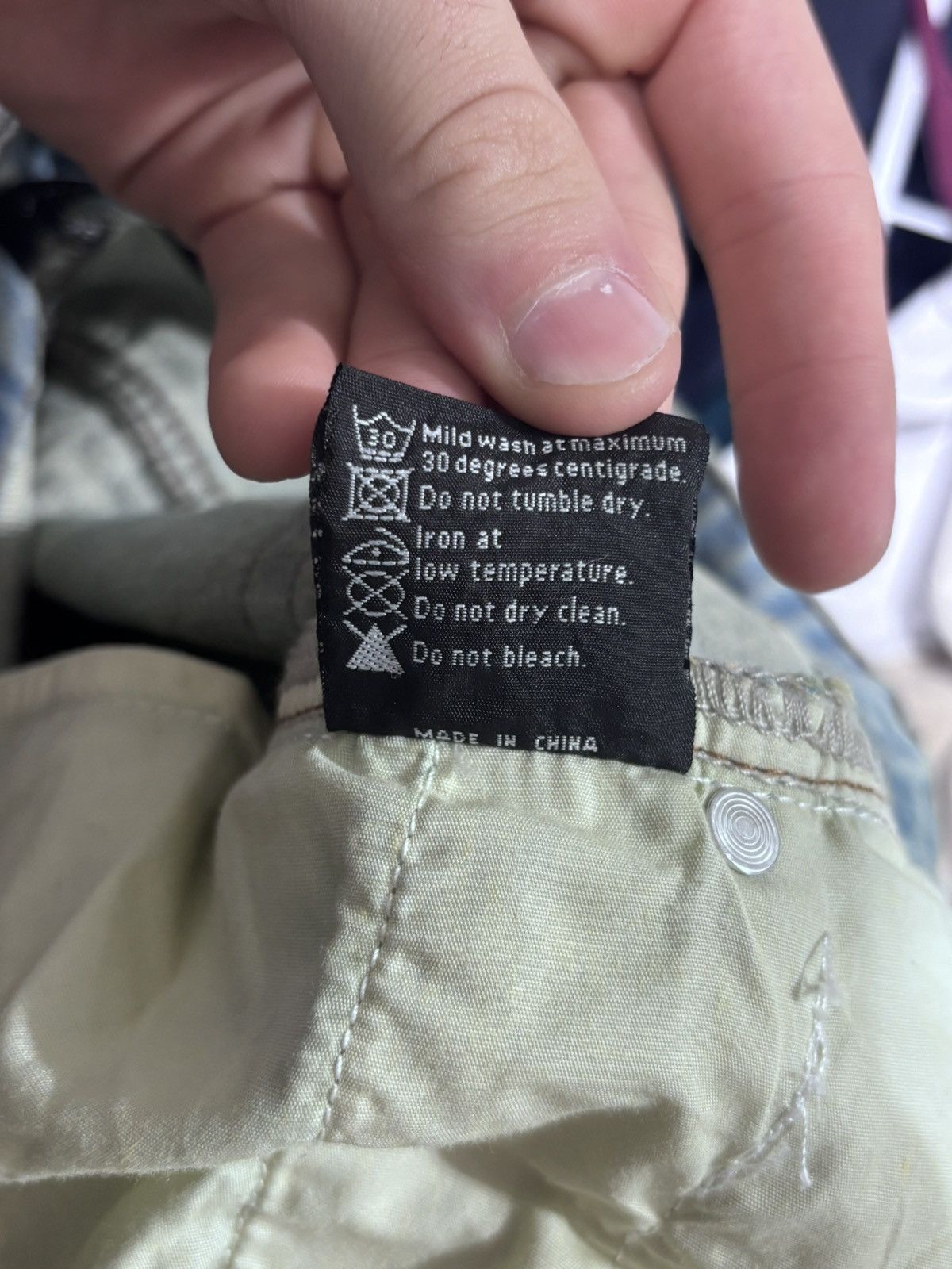 Who Decides War Who Decides War Rhinestone Washed Denim Sky Size US 30 / EU 46 - 12 Thumbnail