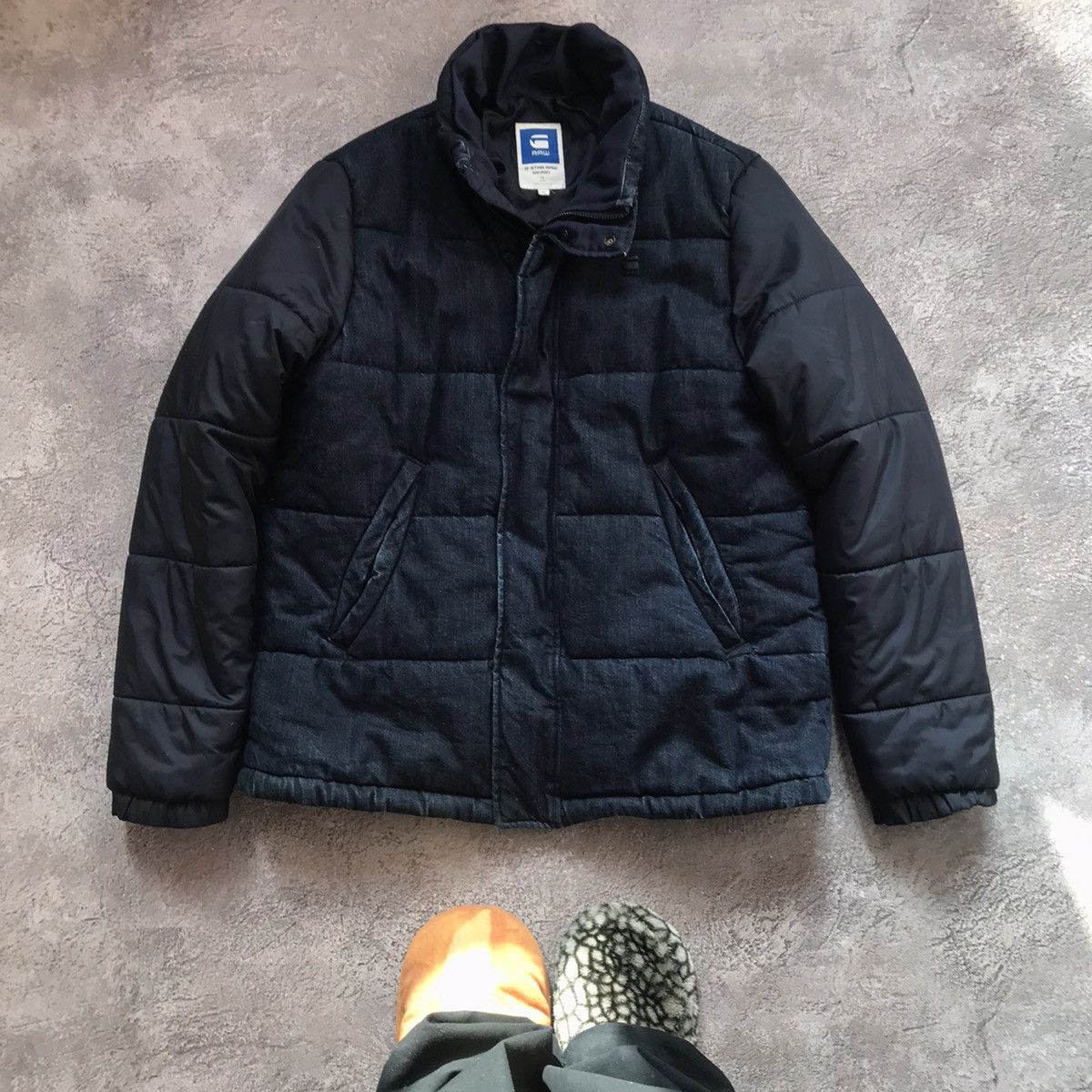 Vintage Vintage 90s G-Star Raw Quilted Puffer Jacket Streetwear XL Size US XL / EU 56 / 4 - 1 Thumbnail