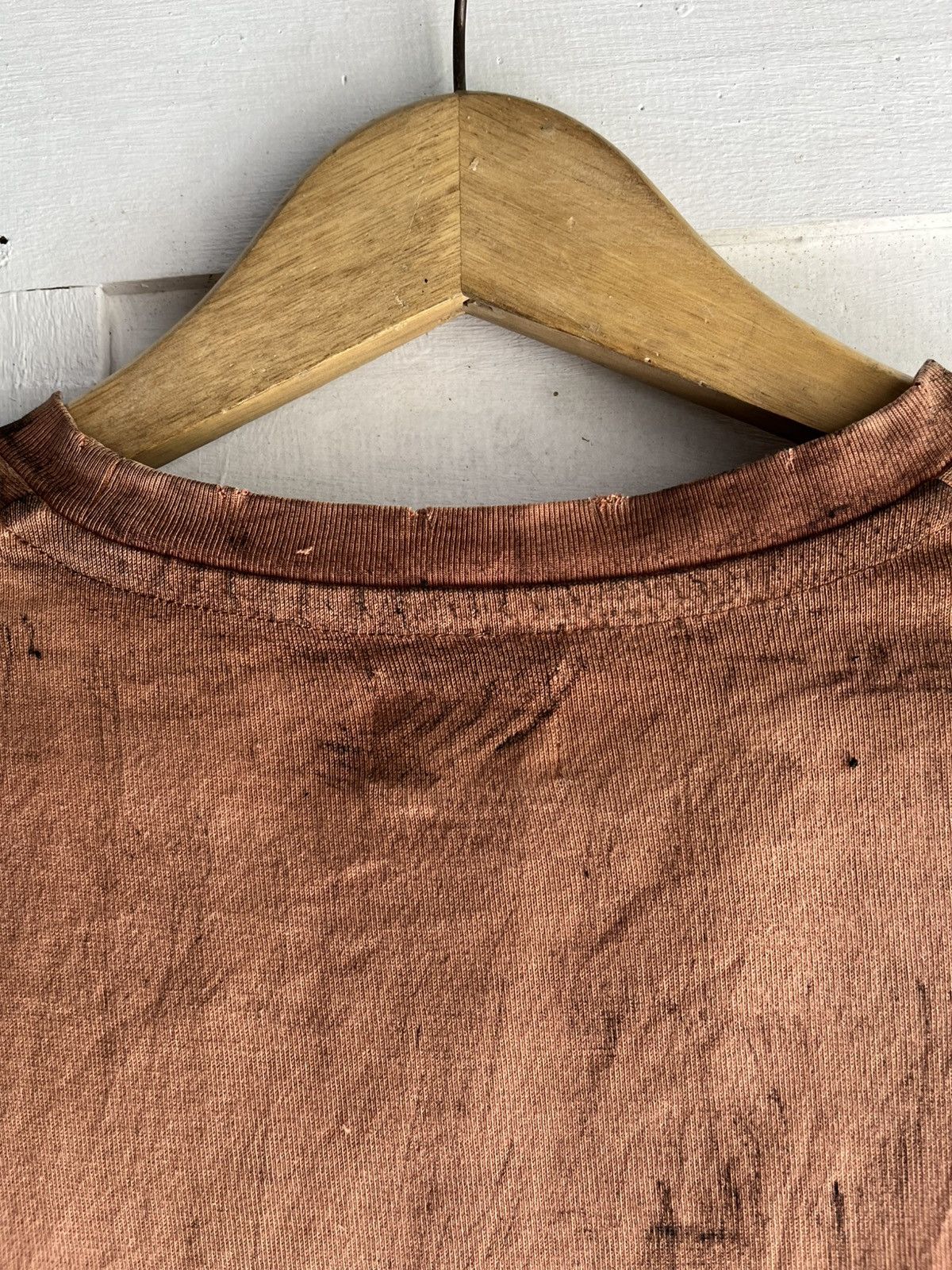 Number (N)ine NUMBER (N)INE acid wash orange distressed tshirt Size US M / EU 48-50 / 2 - 6 Thumbnail