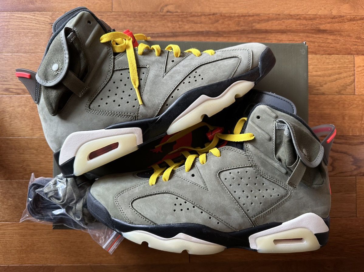 Jordan Brand × Nike × Travis Scott Air Jordan 6 Travis Scott Size US 12 / EU 45 - 1 Thumbnail