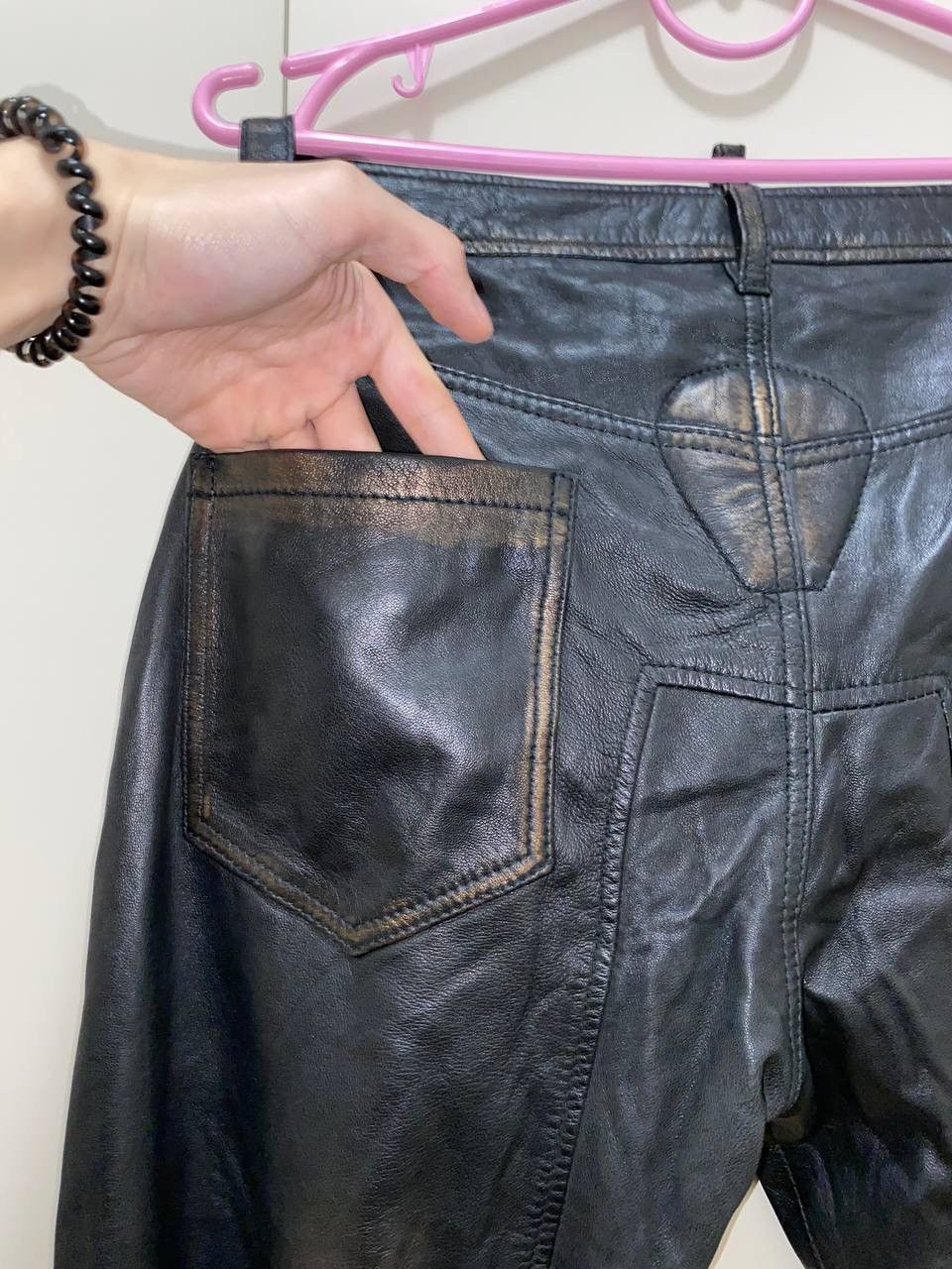 Leather × Vintage Vintage IXS Leather Pants Black Y2K Archival Size US 34 / EU 50 - 6 Thumbnail