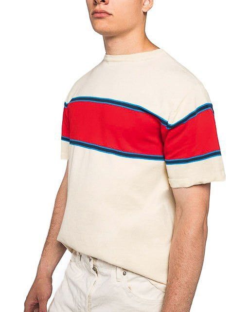 Jil Sander JIL SANDER+ / Striped knit T-shirt Size US S / EU 44-46 / 1 - 1 Thumbnail