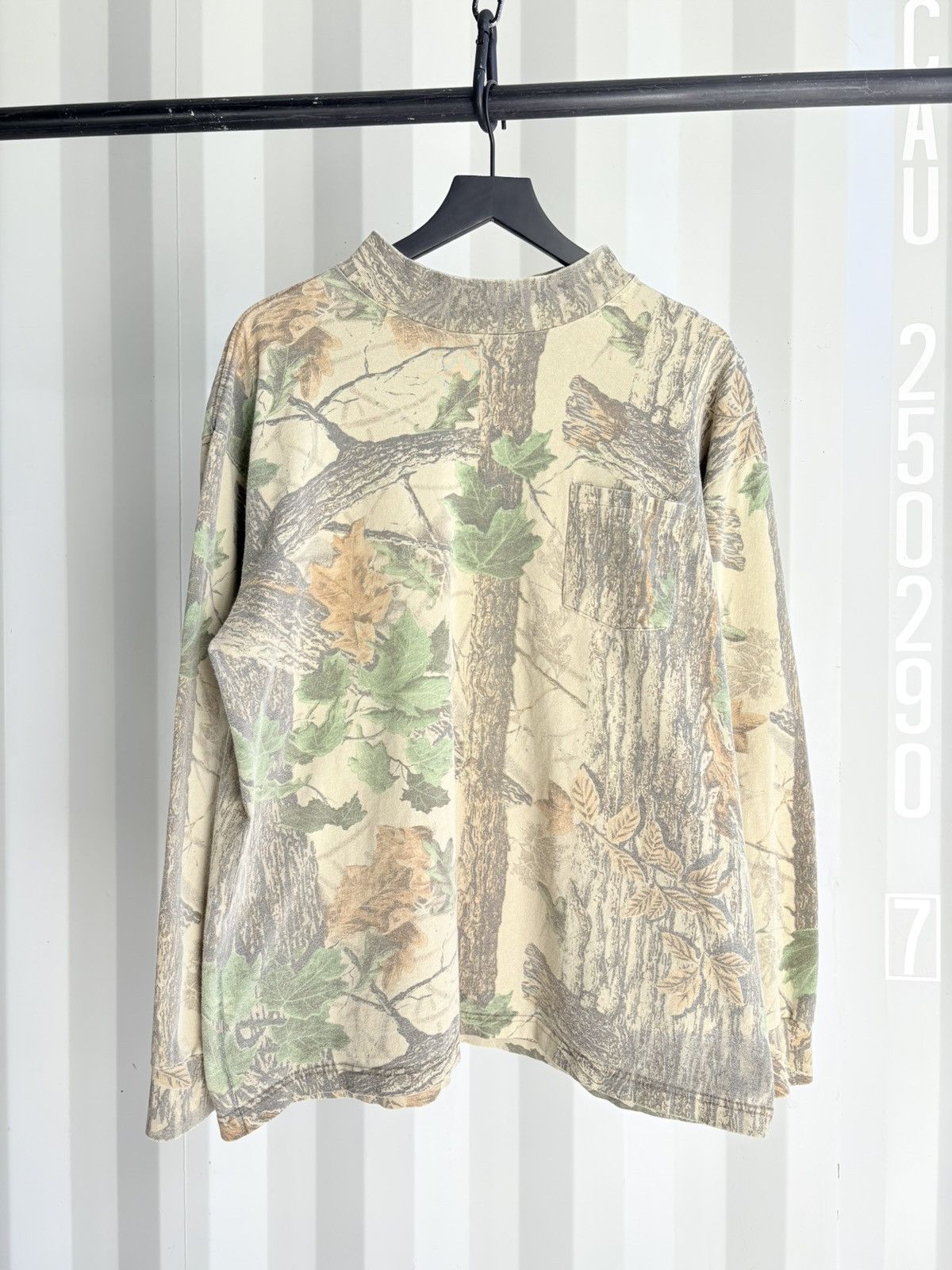 Vintage Vintage Camo Long Sleeve Shirt Faded Distressed Grunge Size US XL / EU 56 / 4 - 2 Thumbnail