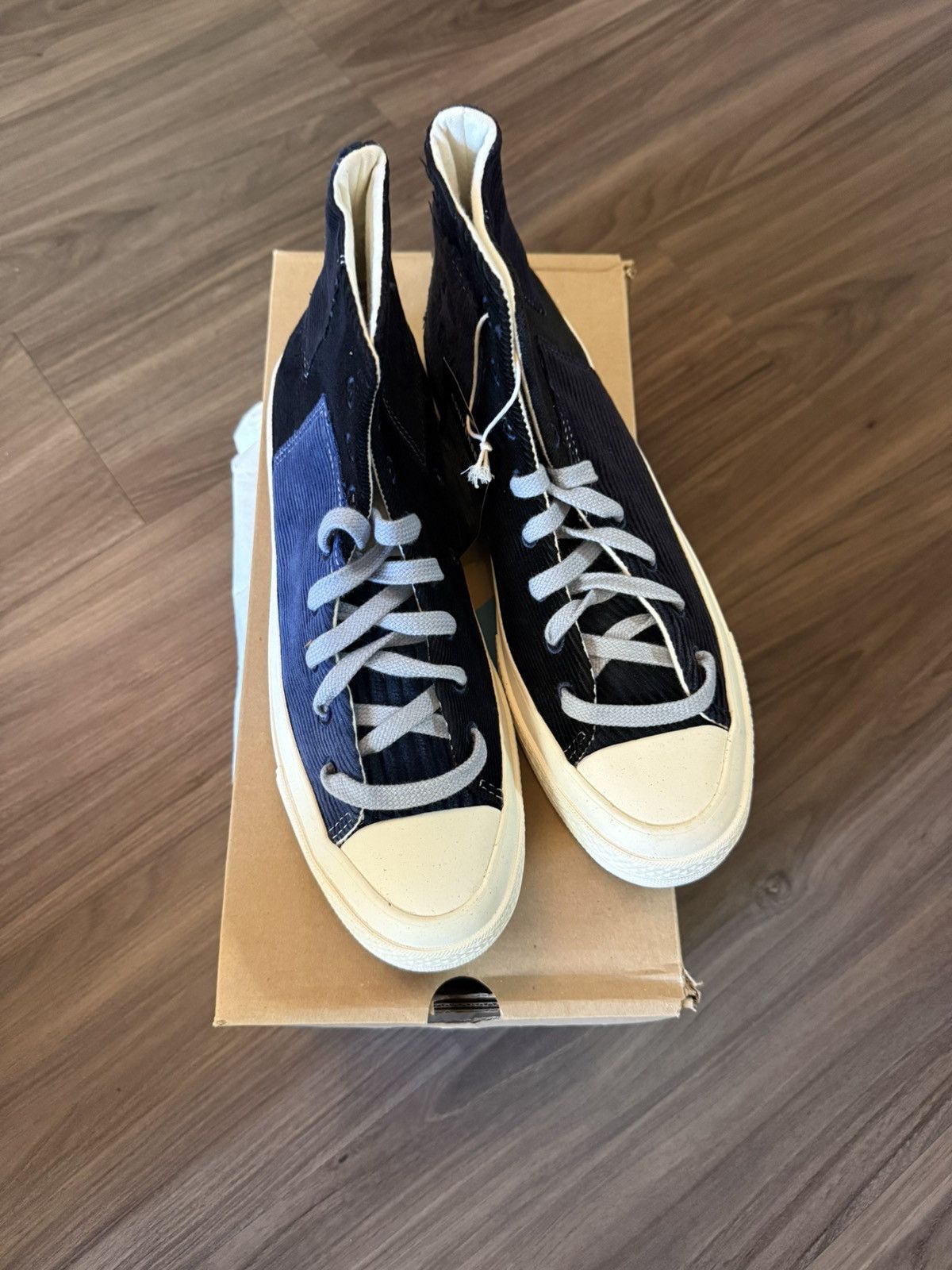 Converse Converse Chuck 70 Corduroy Hi Black Navy Egret Men’s 7 Size US 7 / EU 40 - 1 Thumbnail