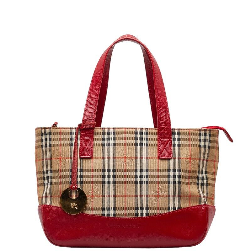 Burberry Burberry Nova Check Shadow Horse Canvas Leather Tote Bag Canvas  Tote Bag in Great Condition