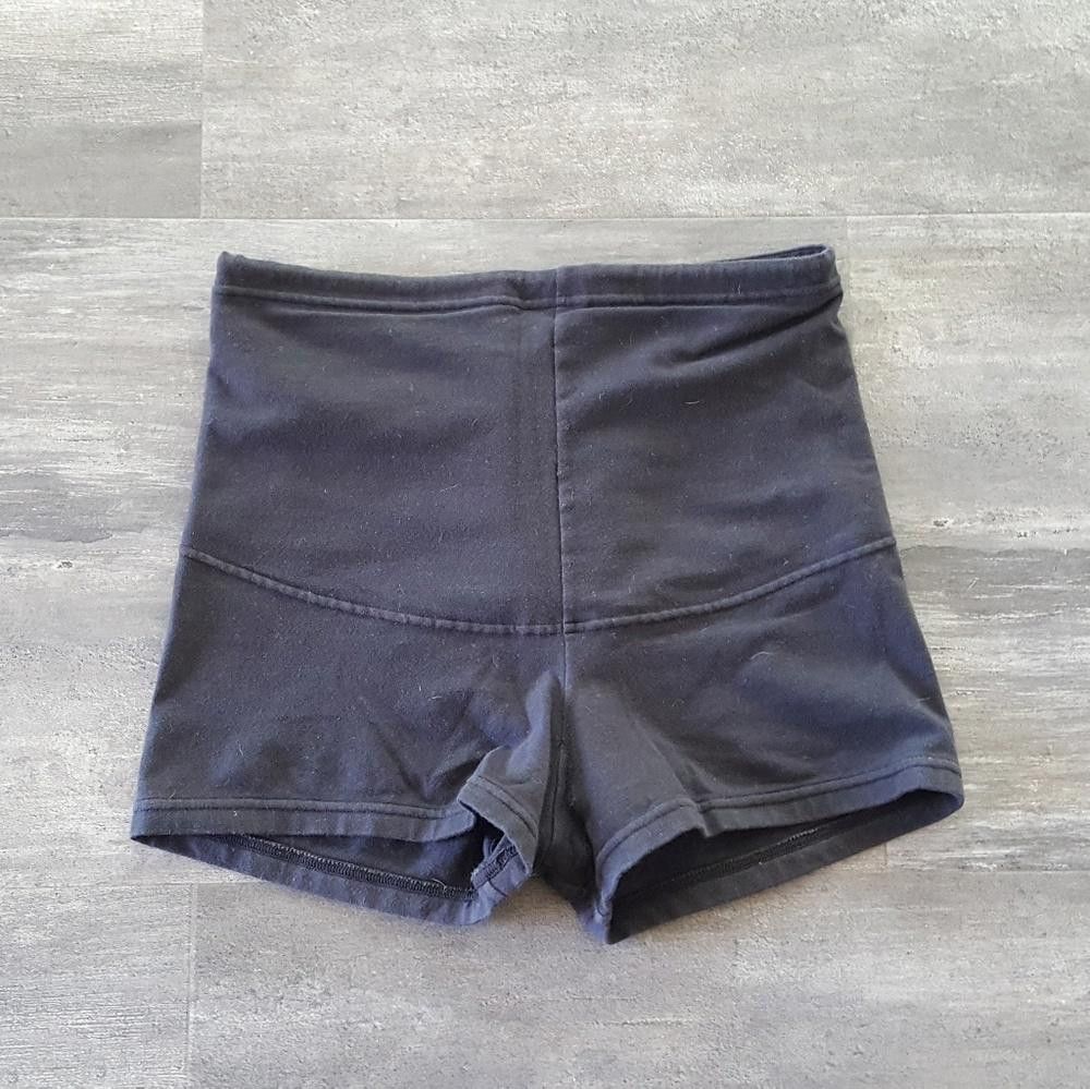 Designer Black High Waisted Control Short Size 28" / US 6 / IT 42 - 1 Thumbnail