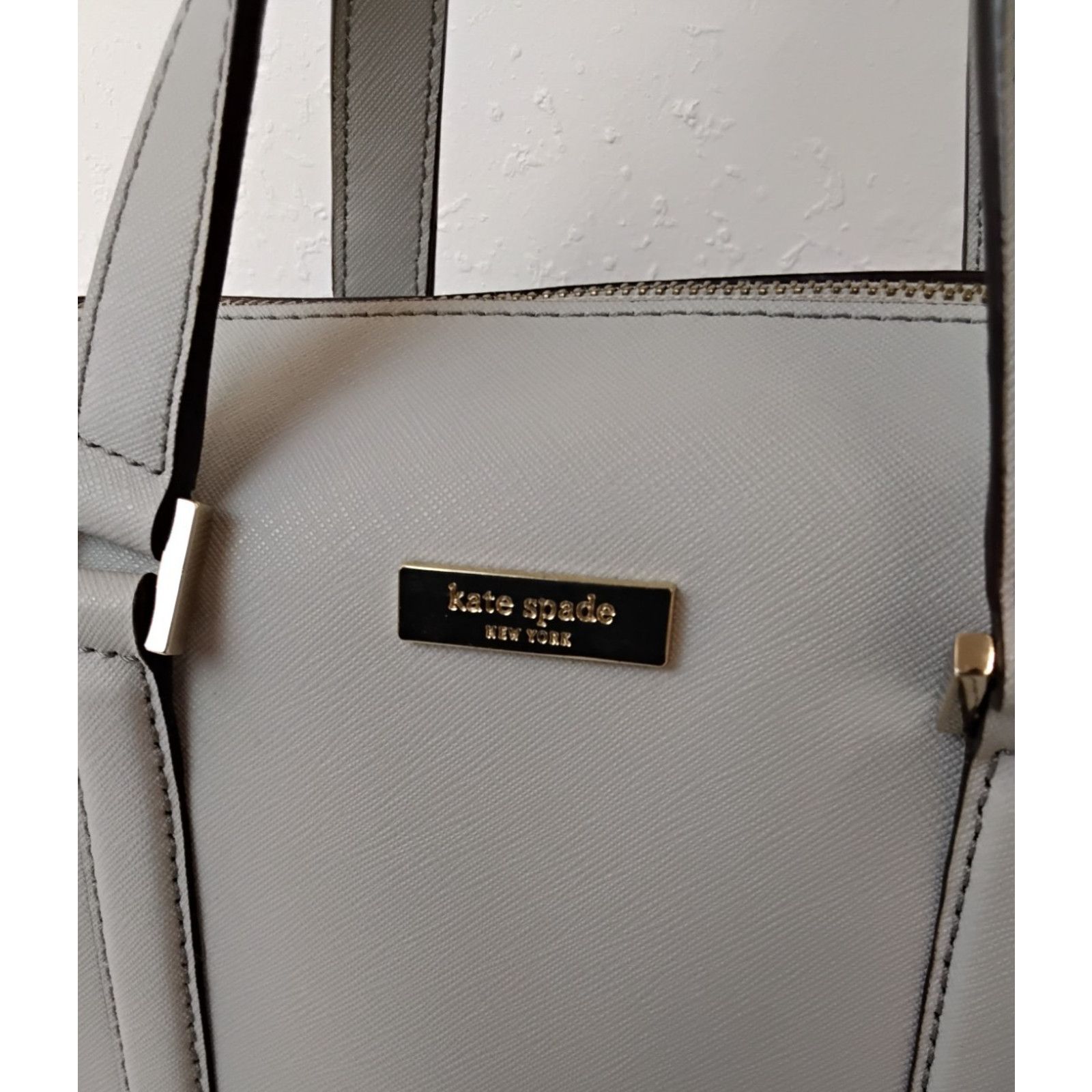 Kate Spade Kate Spade Dome Handbag Gray Pebbled Leather Purse Crossbody Size ONE SIZE - 7 Thumbnail