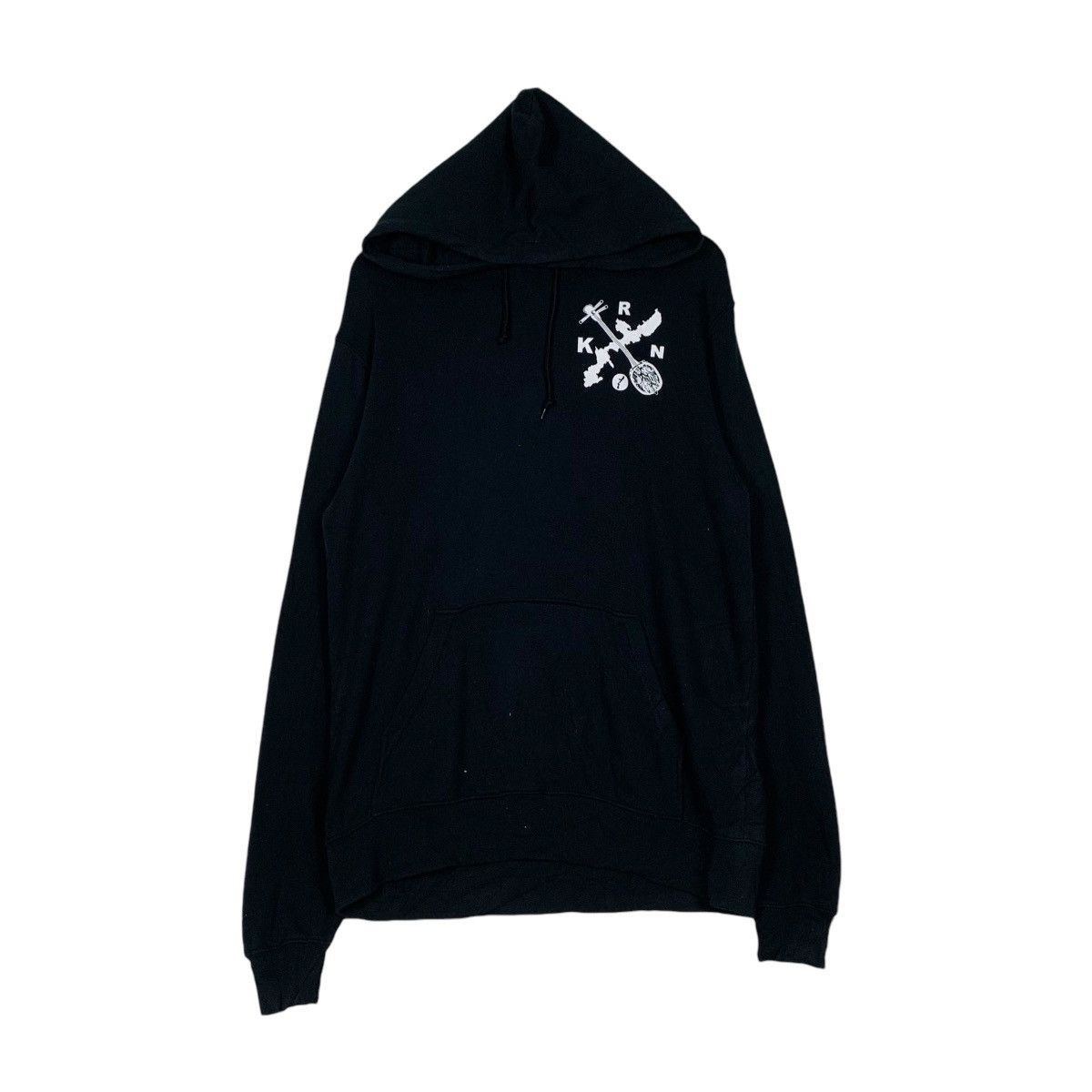 Japanese Brand RUN OKI Snake Graphic Pullover Hoodies #1197-C55 Size US L / EU 52-54 / 3 - 4 Thumbnail