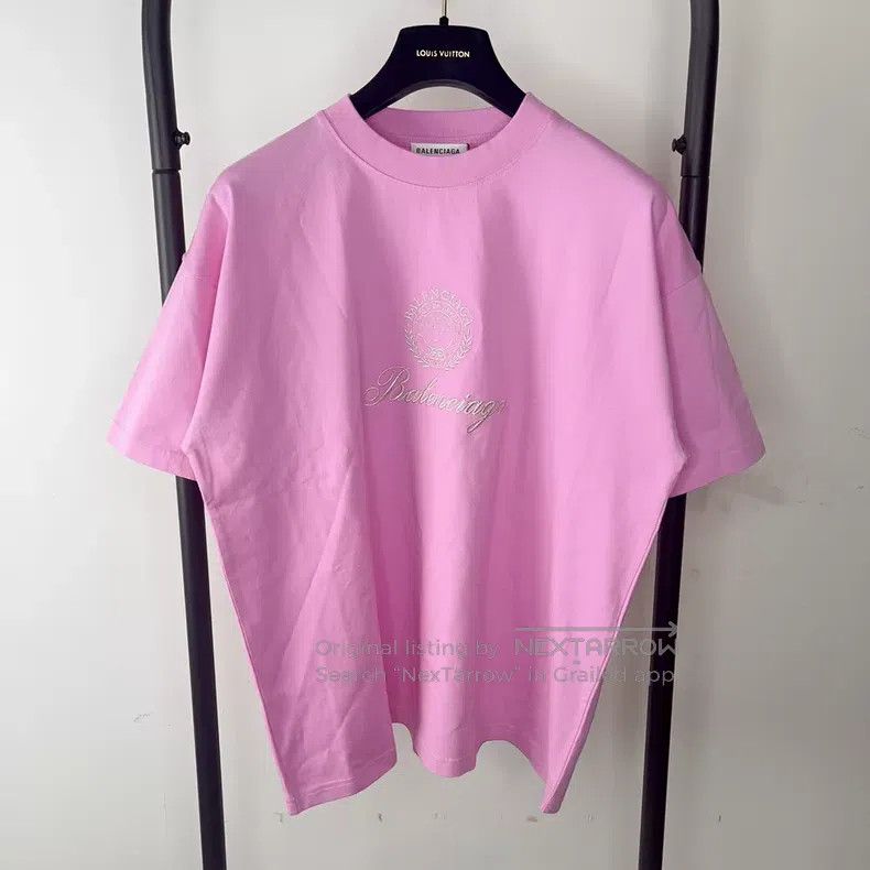 Balenciaga Balenciaga Logo Print Solid Color Raglan Sleeve T-Shirt Size M / US 6-8 / IT 42-44 - 1 Thumbnail