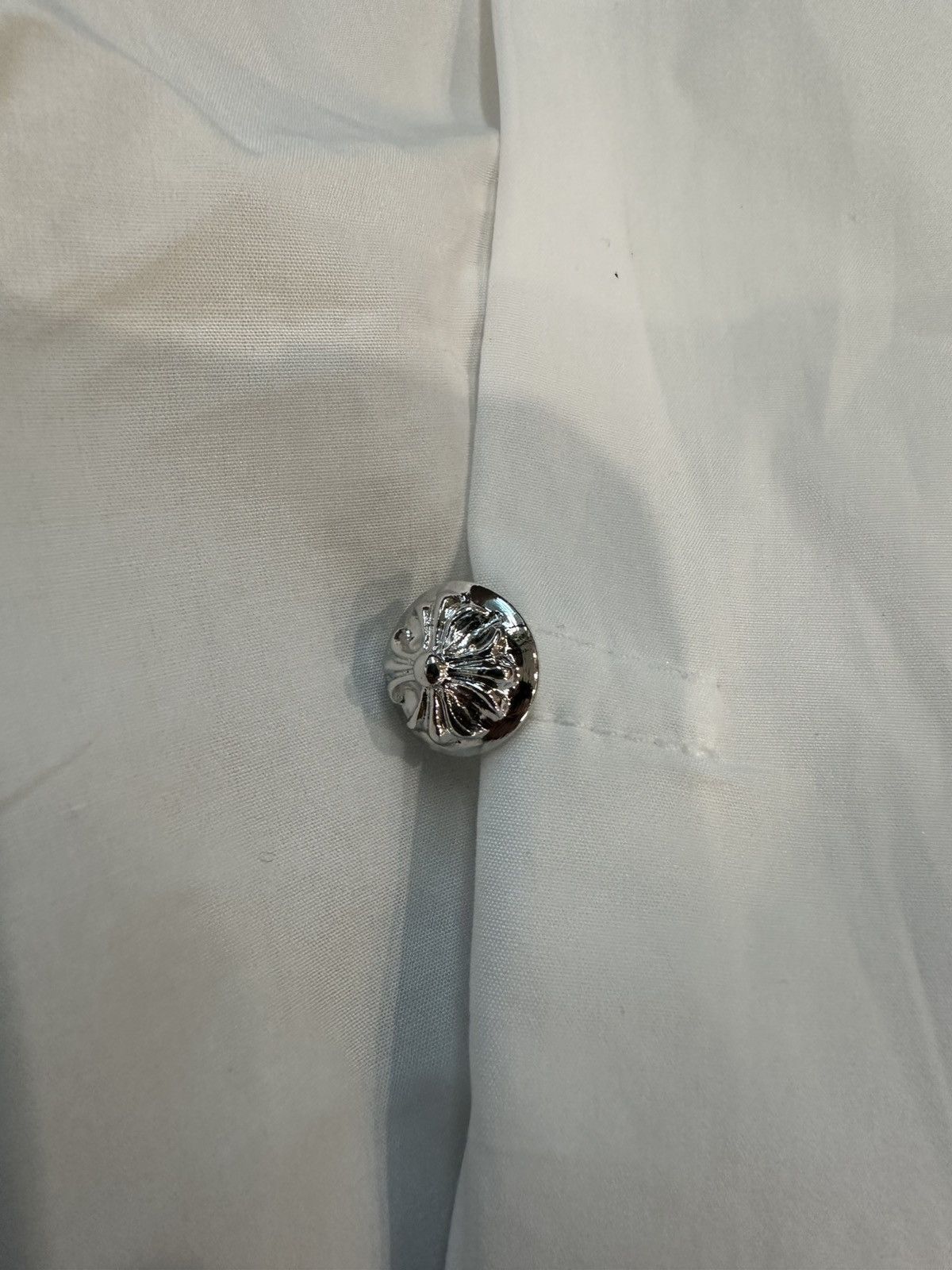 Chrome Hearts 23 cross patches shirt rhodium button shirt Size US L / EU 52-54 / 3 - 12 Thumbnail