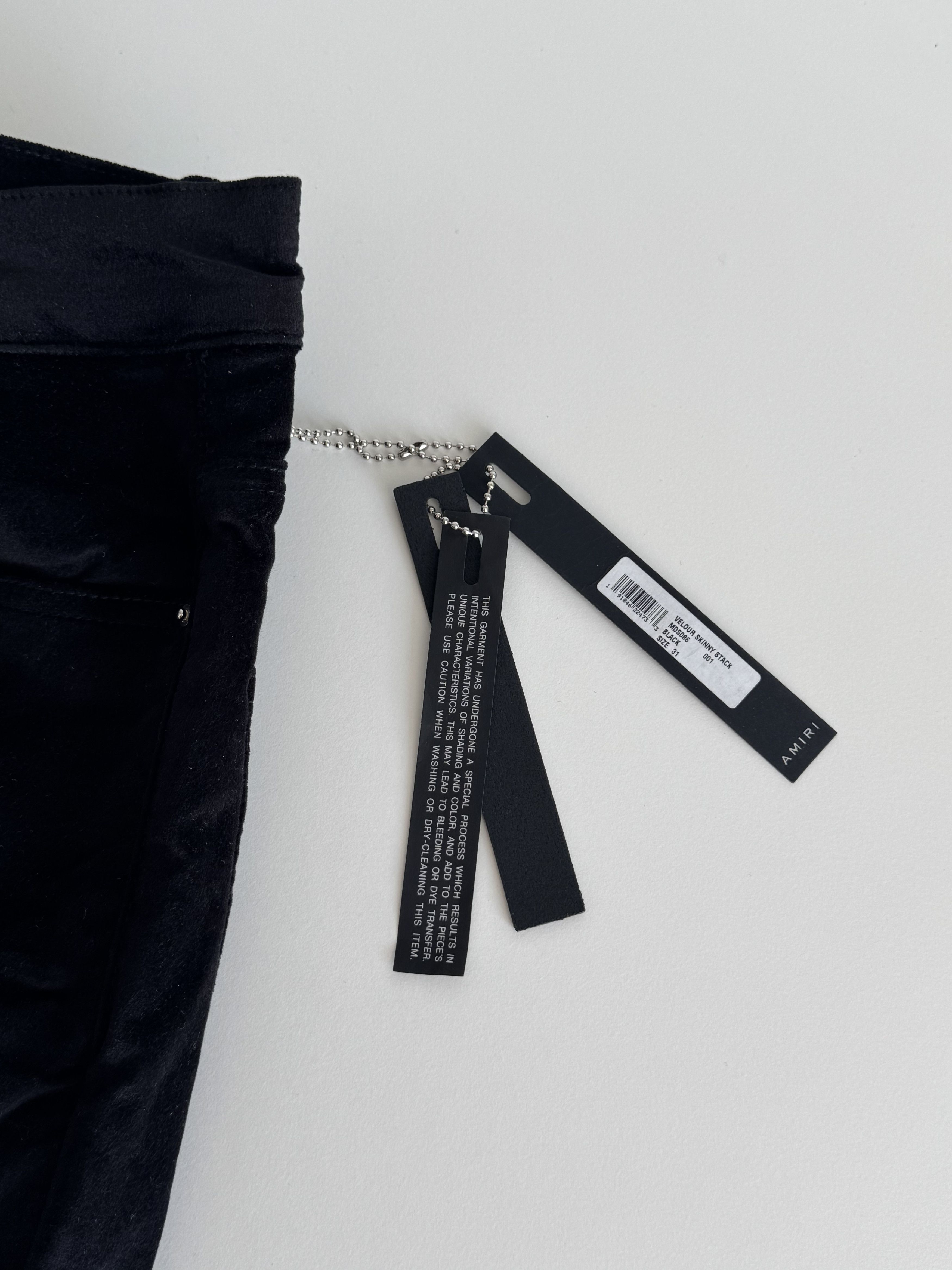 Amiri AMIRI VELOUR SKINNY STACK | SIZE 31 Size US 31 - 5 Thumbnail