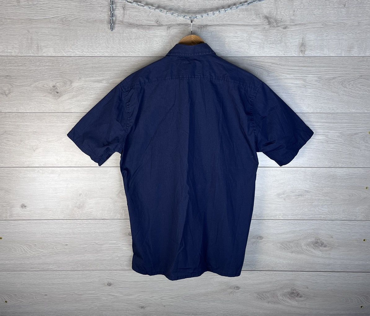 Yves Saint Laurent Men's Button Down Shirt YSL size L cotton 100% blue Size US L / EU 52-54 / 3 - 10 Thumbnail