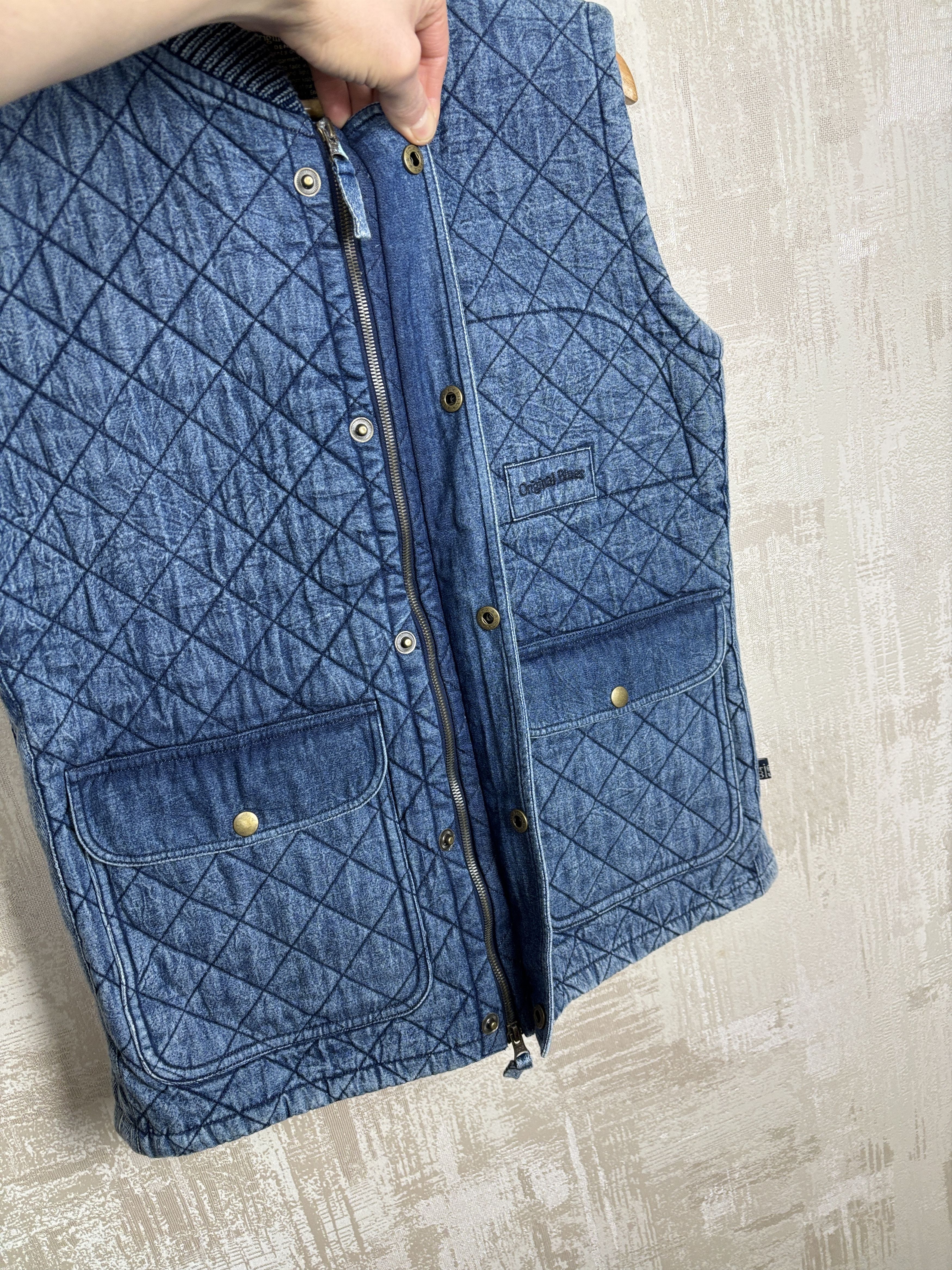 Other UK Original Blues Quilted Denim Vest Size US M / EU 48-50 / 2 - 12 Thumbnail