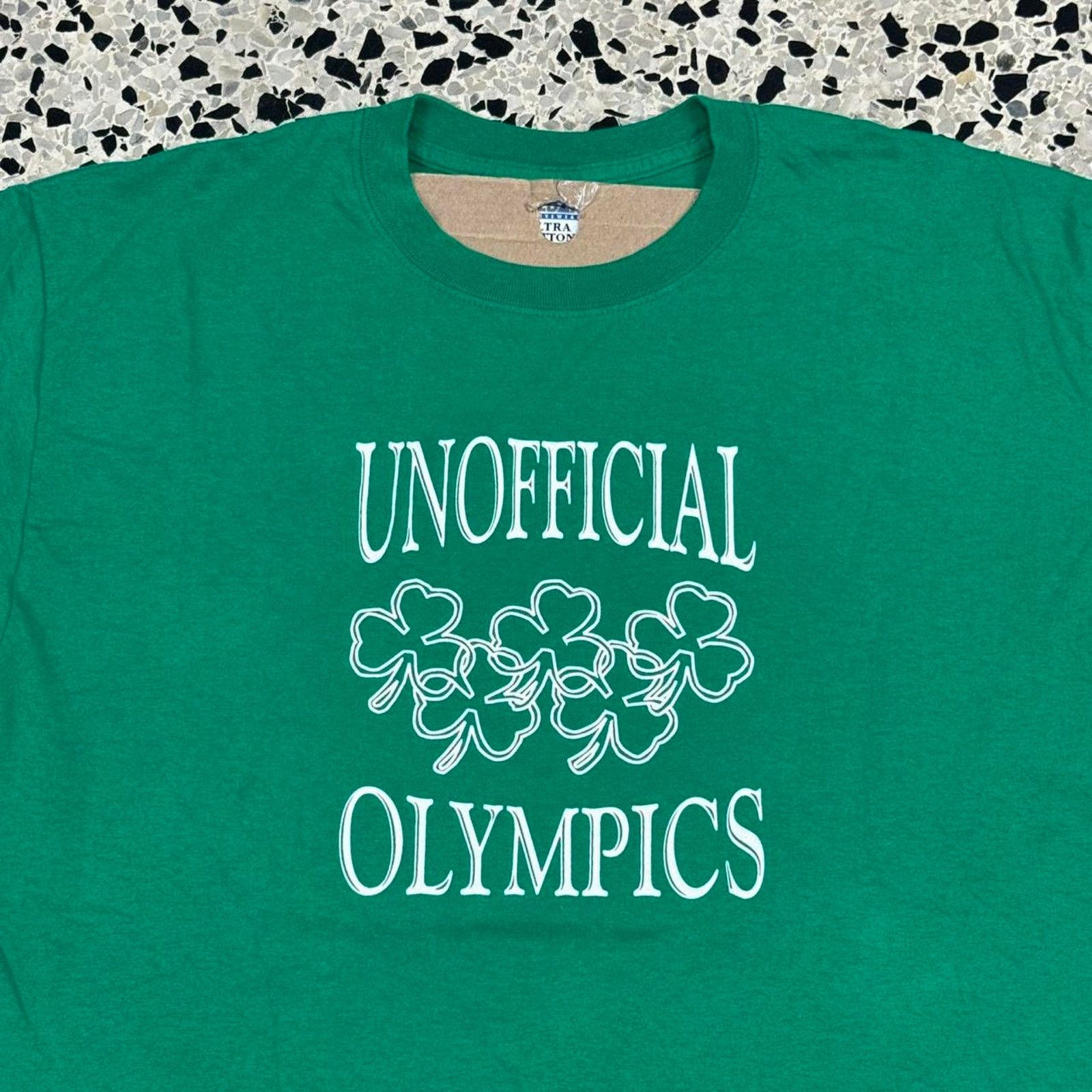 Vintage VINTAGE Y2K UNOFFICIAL OLYMPICS IRISH DRINKING GAMES TEE: Size US L / EU 52-54 / 3 - 2 Thumbnail