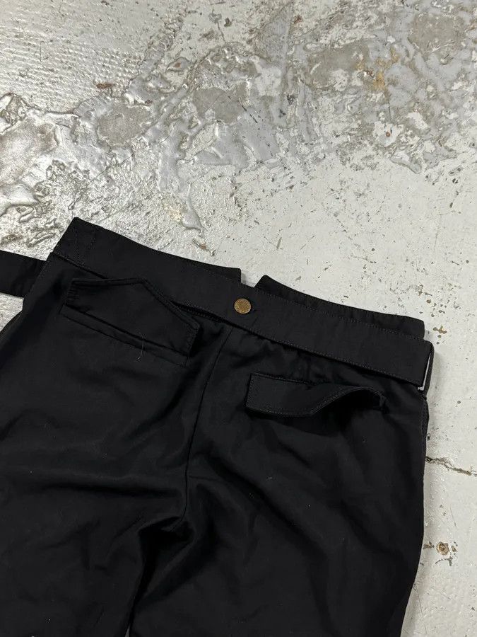 Dolce & Gabbana 2000s Dolce & Gabbana Black Classy Bronze Belted Pants Size US 30 / EU 46 - 9 Thumbnail