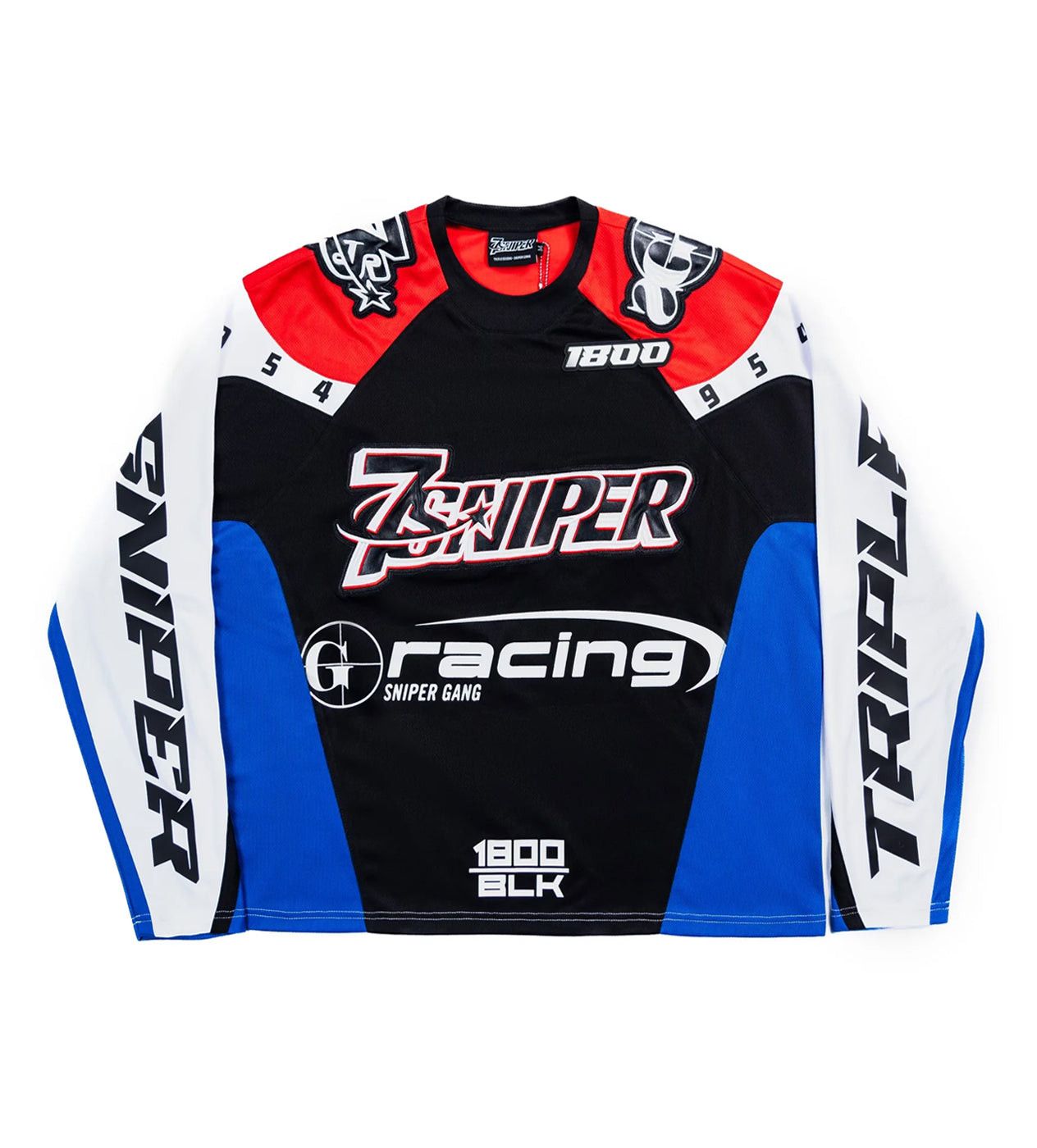 TRIPLE SEVENS x Sniper Gang 1800 Racing Jersey Black/Red T-shirts Size US XL / EU 56 / 4 - 1 Thumbnail