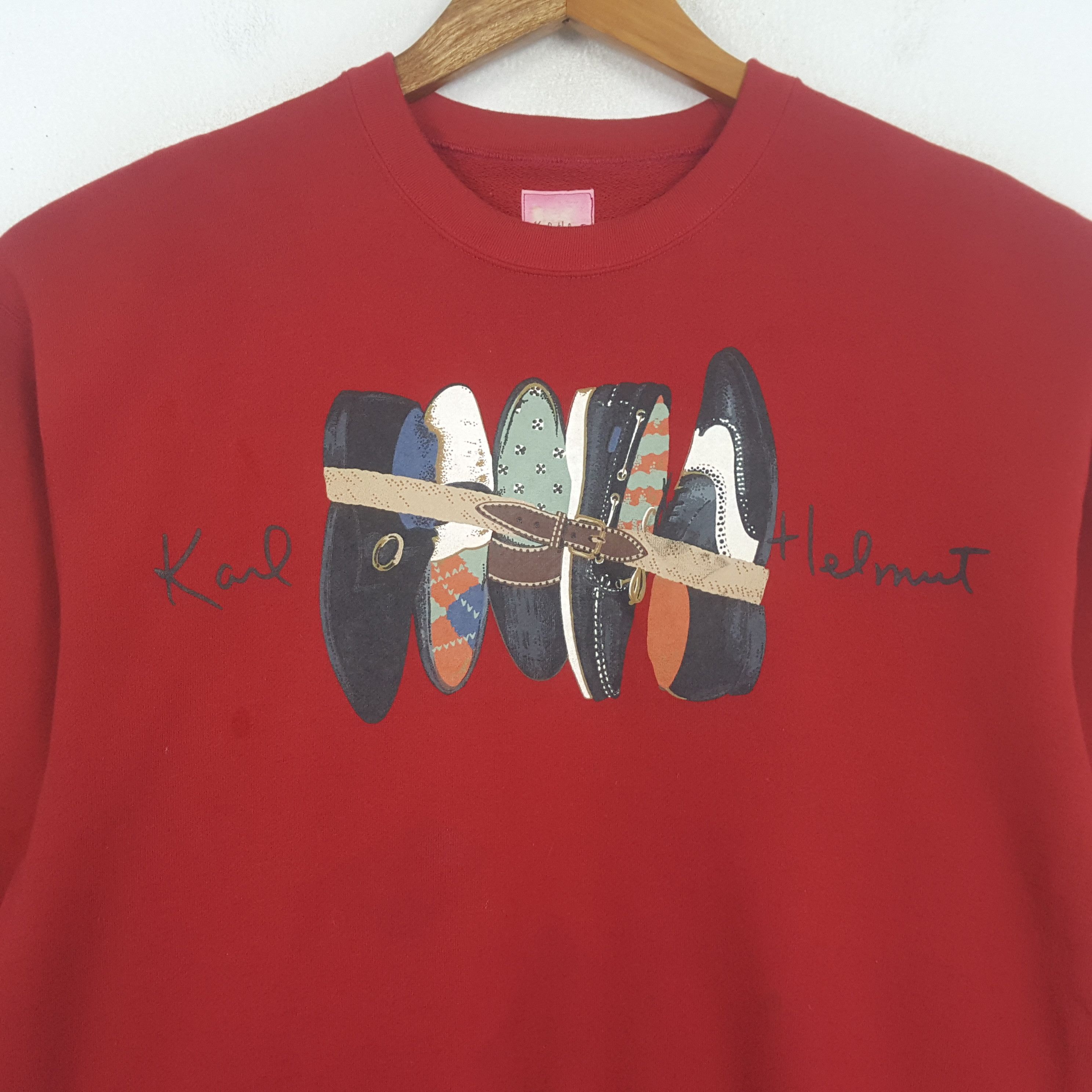 Designer × Karl Helmut × Vintage Vintage KARL HELMUT Fashion Brand Sweatshirt C295N3 Size US M / EU 48-50 / 2 - 2 Thumbnail