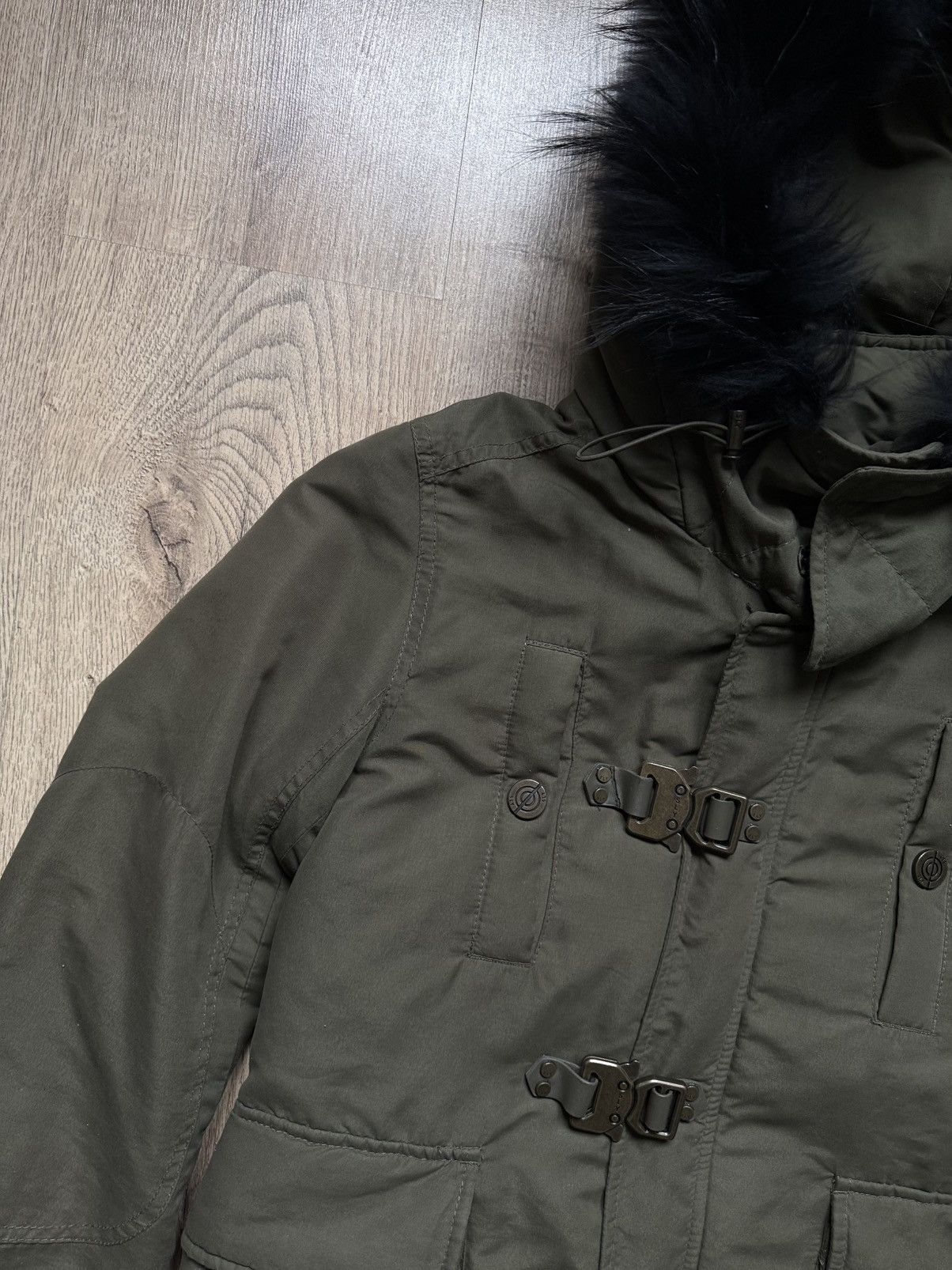Japanese Brand Sly Military Fur Jacket Size US M / EU 48-50 / 2 - 4 Thumbnail