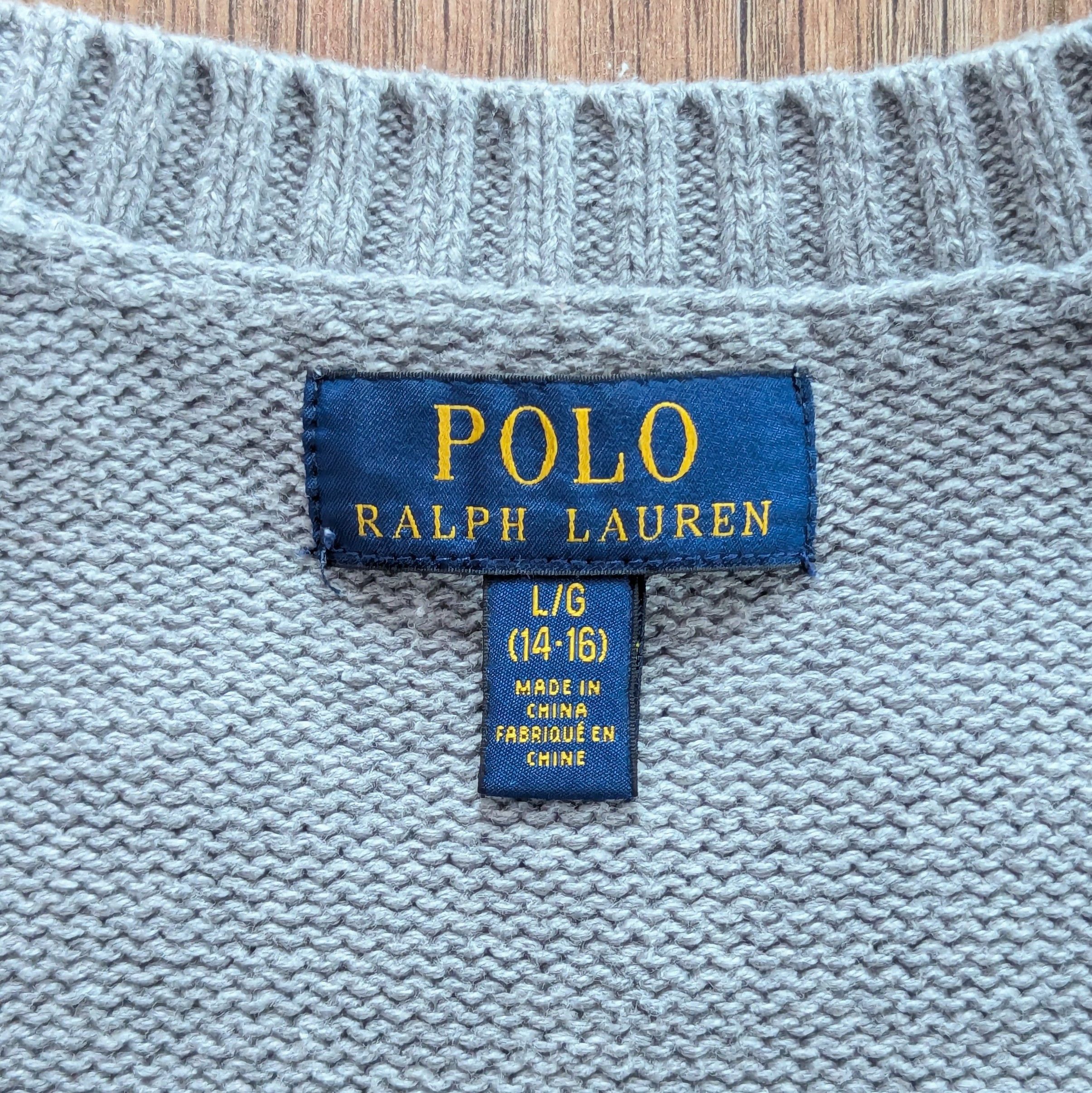 Polo Ralph Lauren POLO RALPH LAUREN Big Logo Knit Junior Sweater Size L 14-16 Size US L / EU 52-54 / 3 - 25 Thumbnail