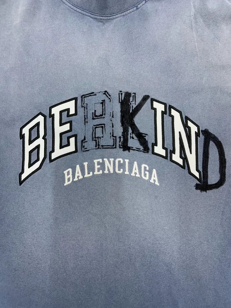 Balenciaga Balenciaga Letter printed T-shirt with round neck and shor Size US XS / EU 42 / 0 - 3 Thumbnail