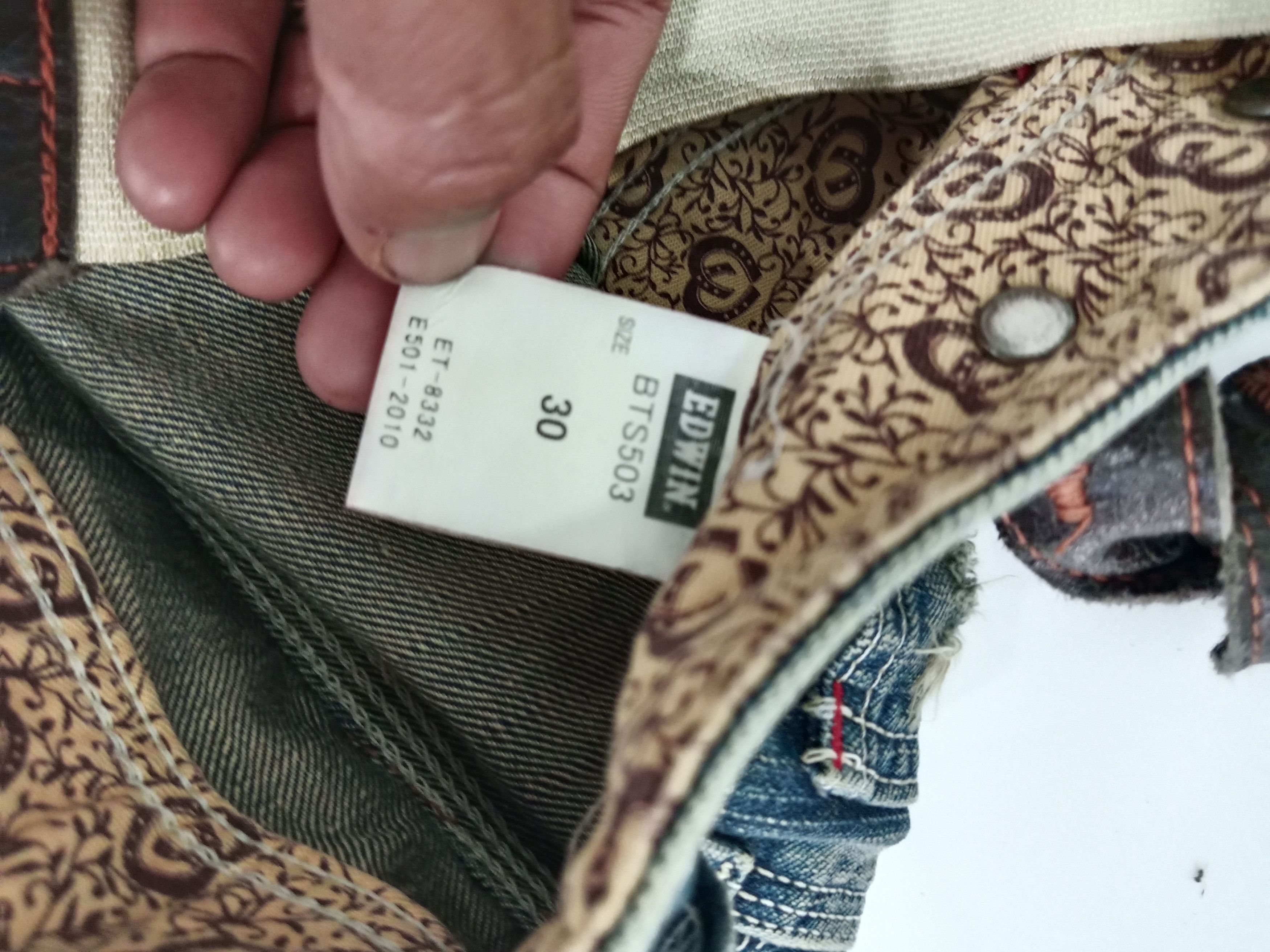 Edwin EDWIN Blue Trip With Suspenders Distressed Jeans Size US 32 / EU 48 - 11 Thumbnail