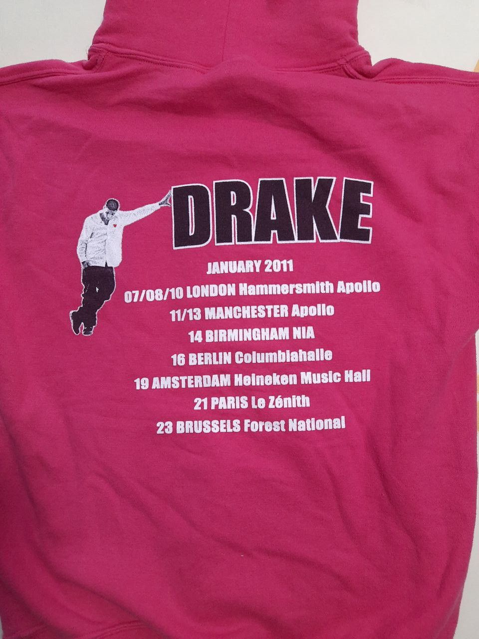 Drake × Gildan × Rap Tees Gildan Drake European Tour January 2011 Hoodie Size US S / EU 44-46 / 1 - 11 Thumbnail