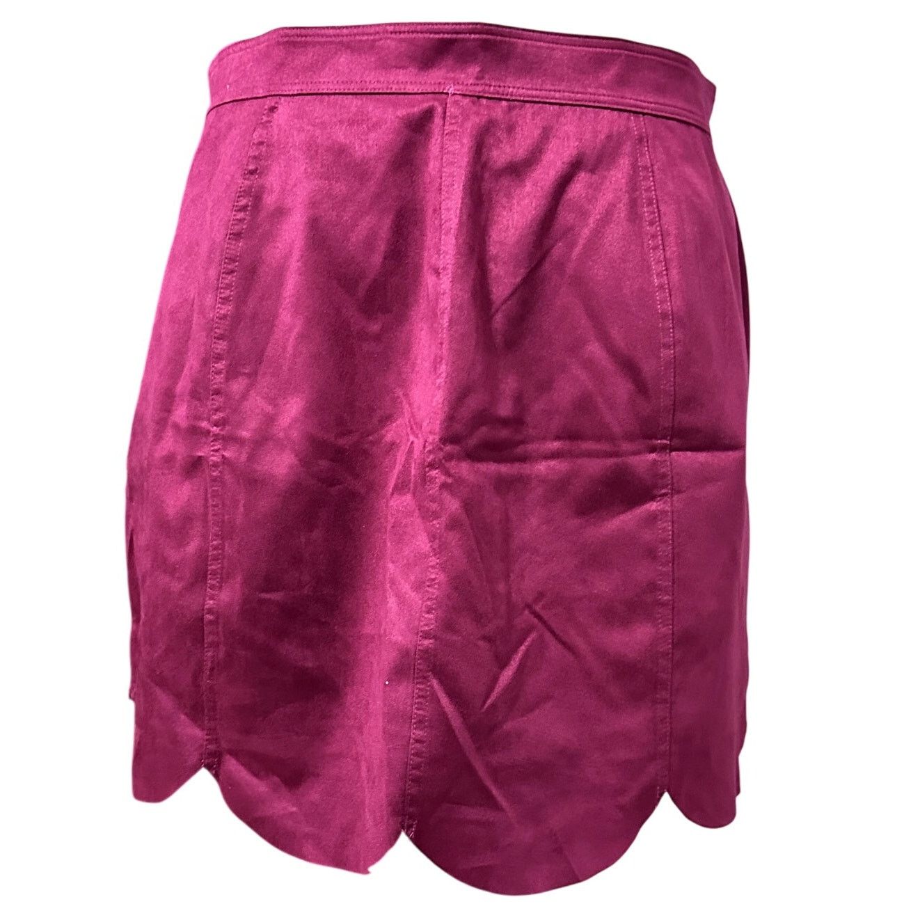Other Red Camel A-Line Mini Skirt Scalloped Hem Retro Red W US XS Size 26" / US 2 / IT 38 - 5 Thumbnail