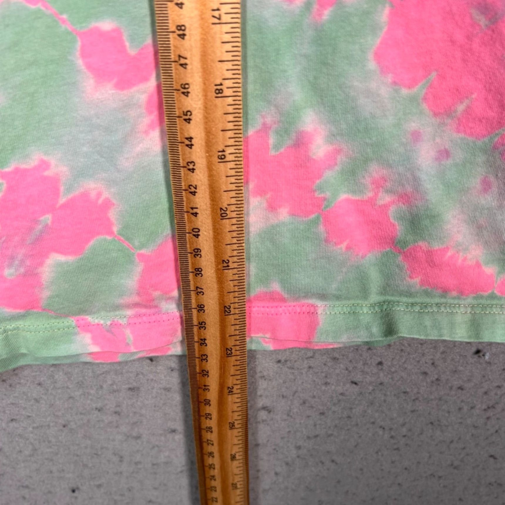 Aries VINTAGE Aries Mens 2XS Tie-Dye T-Shirt Short Sleeve Pink Green Crew Neck Shirt Mens XS Size US XXS / EU 40 - 7 Thumbnail
