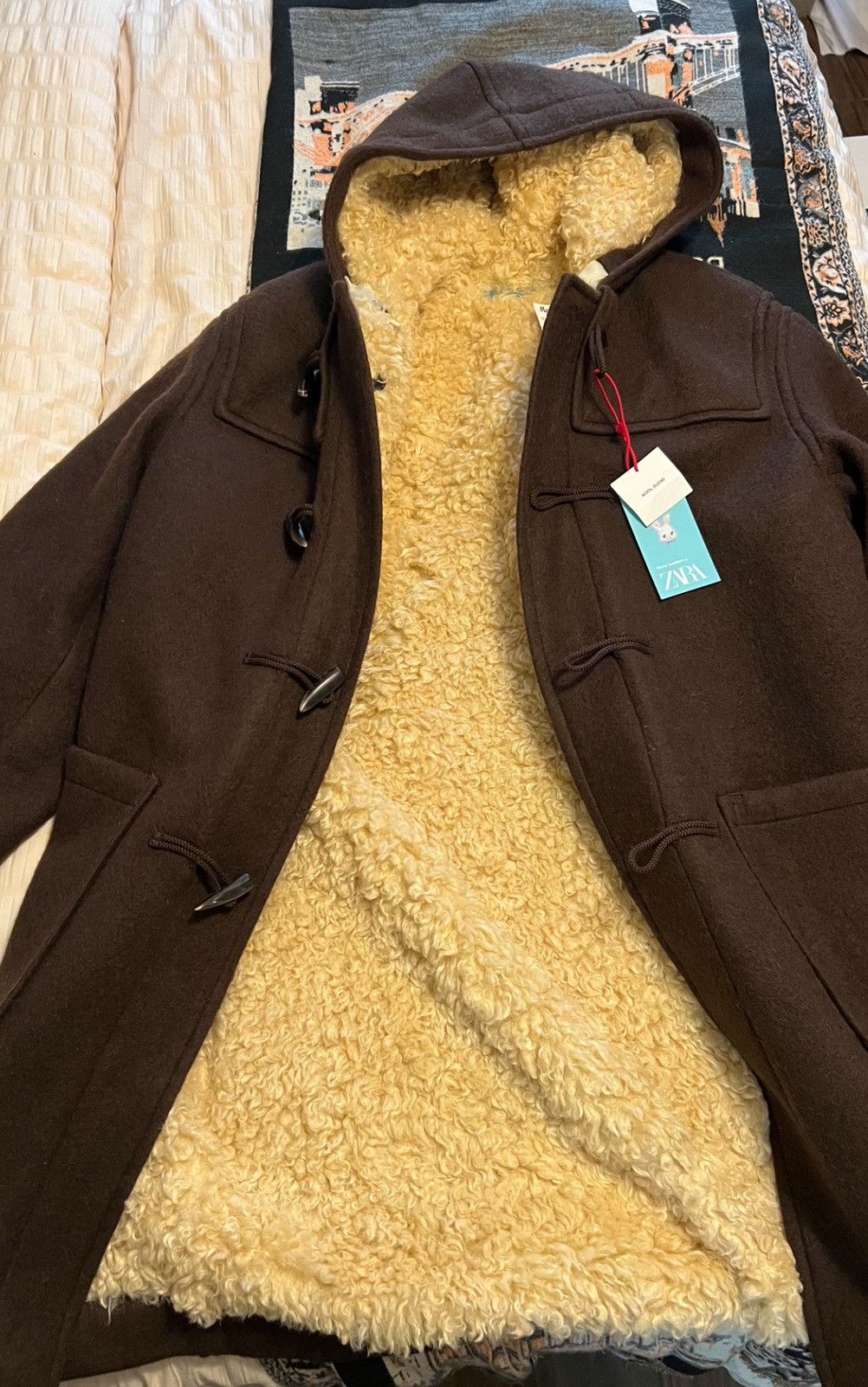 Zara Zara x Harry Lambert Wool Coat with Fleece Lining Size US M / EU 48-50 / 2 - 8 Thumbnail
