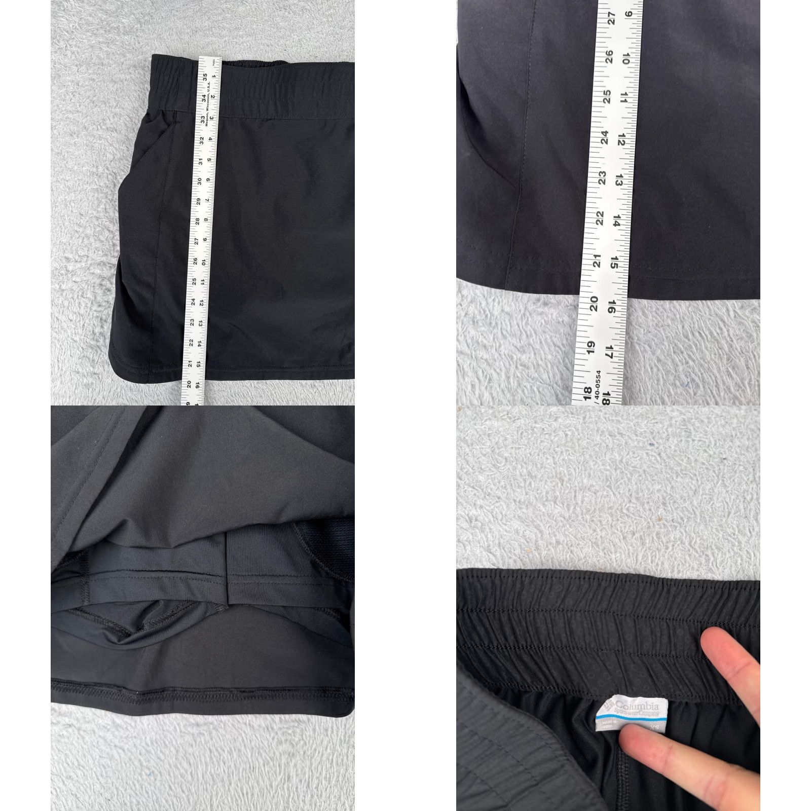 Vintage Columbia Shorts XS Black Nylon Hiking Breathable Pockets Womens Size 26" / US 2 / IT 38 - 8 Thumbnail