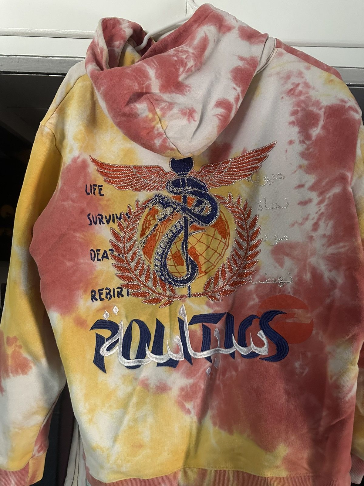 Japanese Brand × Vintage Tie Dye Crystalized Hoodie!! Size US M / EU 48-50 / 2 - 4 Thumbnail