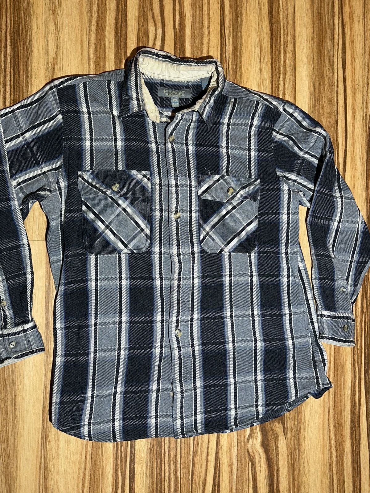 Other Men's shades of gray Thick Flannel Shirt Size US L / EU 52-54 / 3 - 3 Thumbnail