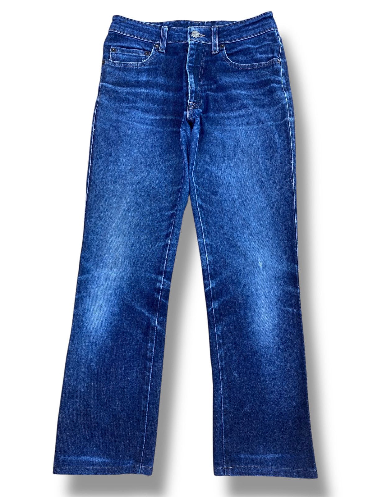 Japanese Brand Japanese Brand Dark Blue Wash Style Straight Cut Jeans Size US 26 / EU 42 - 1 Thumbnail