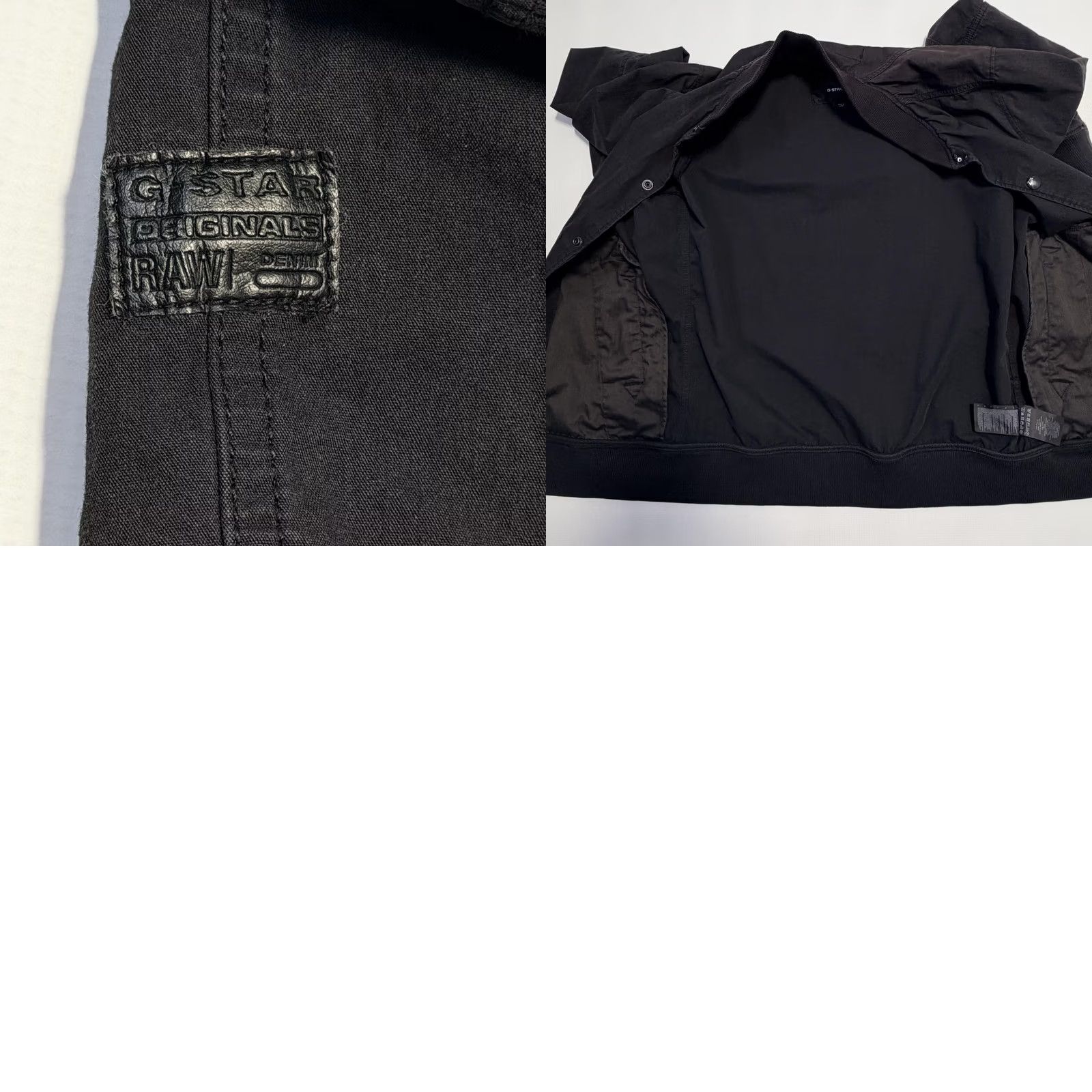Vintage G-Star RAW Jacket Mens M Black Bomber Snap Front Ribbed Collar Cuffs Hem Mens Size US M / EU 48-50 / 2 - 9 Thumbnail