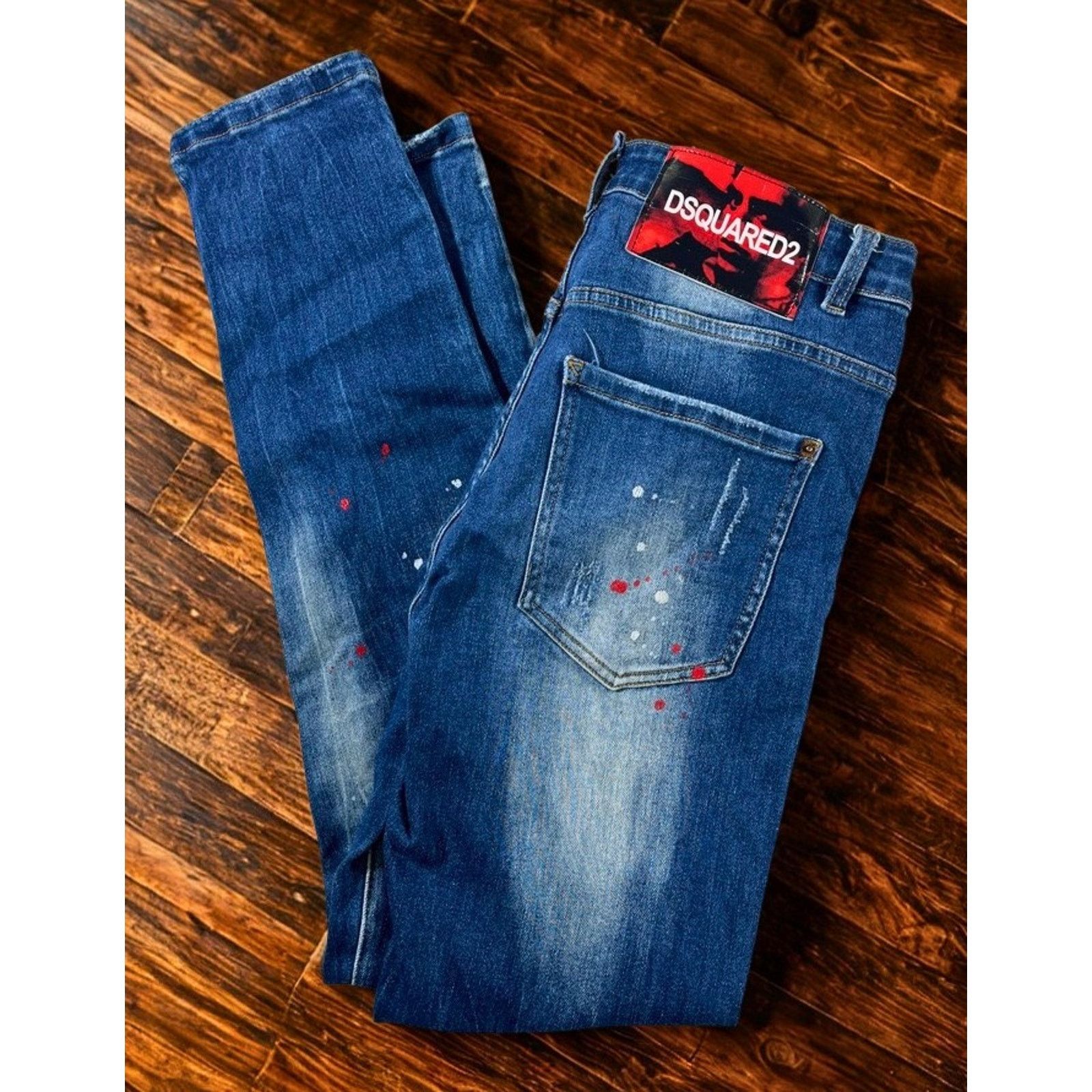 Dsquared2 DSQUARED2 Cool Guy Distressed Paint Splatter Jeans 48 32x28 Size US 32 / EU 48 - 8 Thumbnail