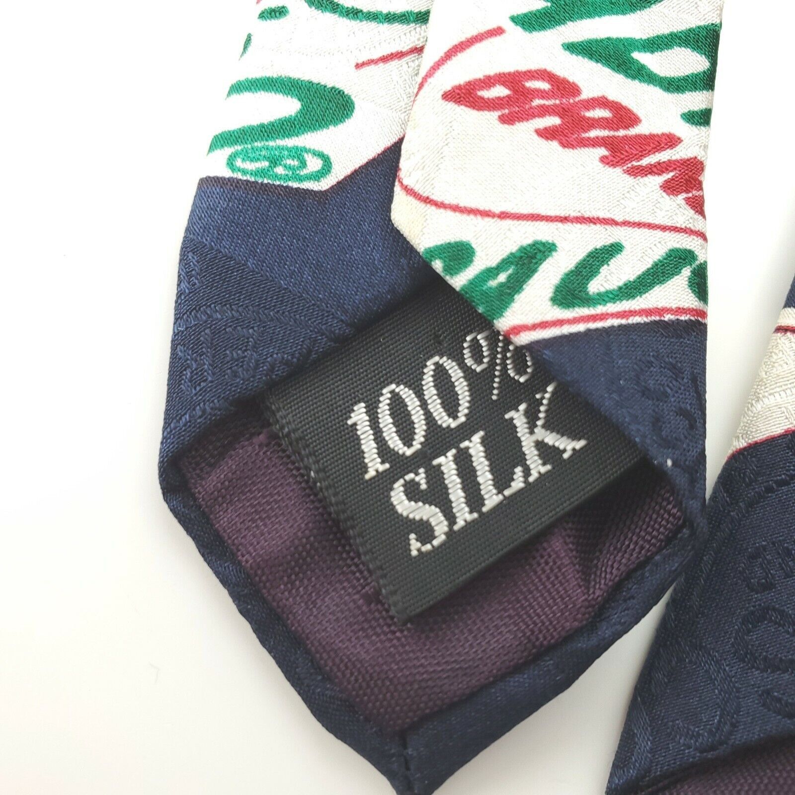 Tabasco Tabasco Blue Silk Tie Basketball Novelty Wide Size ONE SIZE - 4 Thumbnail