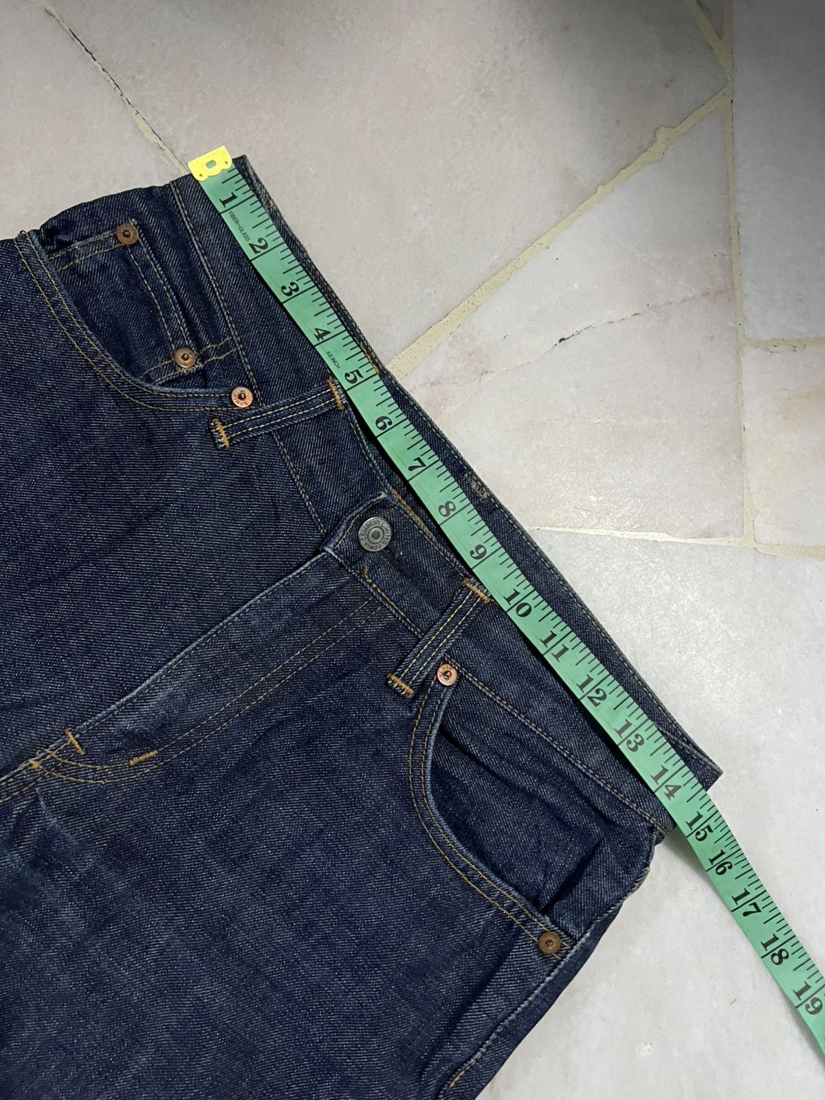 Japanese Brand 💥Flare💥90s Edwin 800SX Distress Bell Bottom Flare Jean Size US 29 - 3 Thumbnail