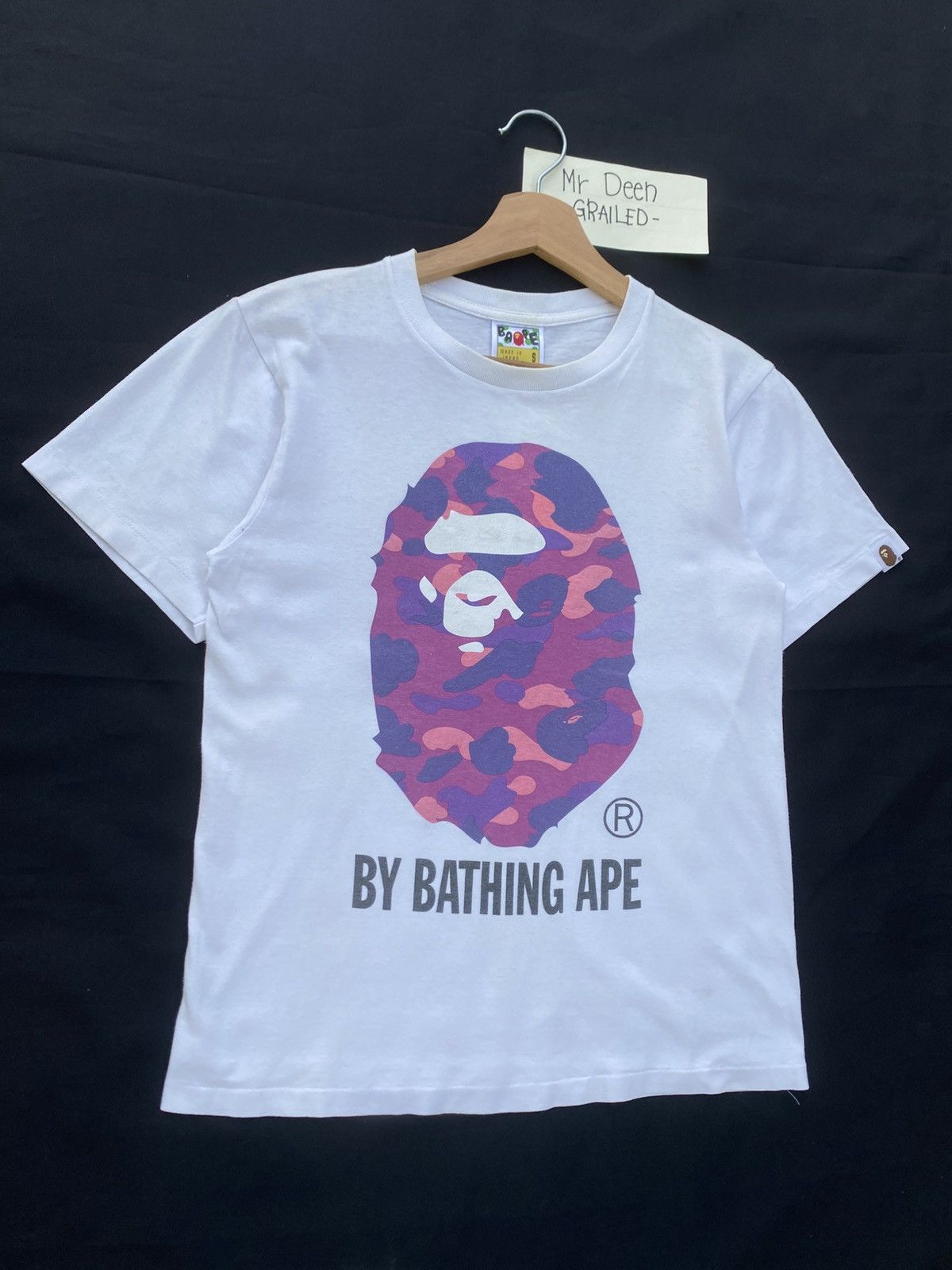 Bape Rare BAPE Ape Head Purple Camo Tshirt Size US S / EU 44-46 / 1 - 3 Thumbnail