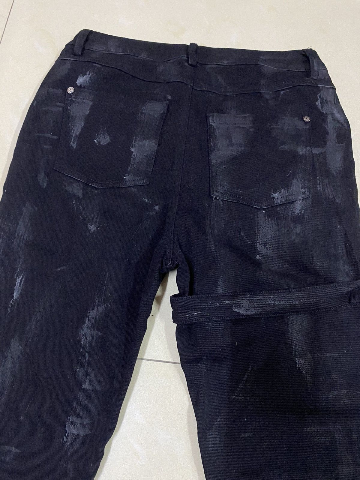 14th Addiction × Japanese Brand × Yasuyuki Ishii Punk🔥Devil Fashion Bondage Denim Size 28" / US 6 / IT 42 - 10 Thumbnail