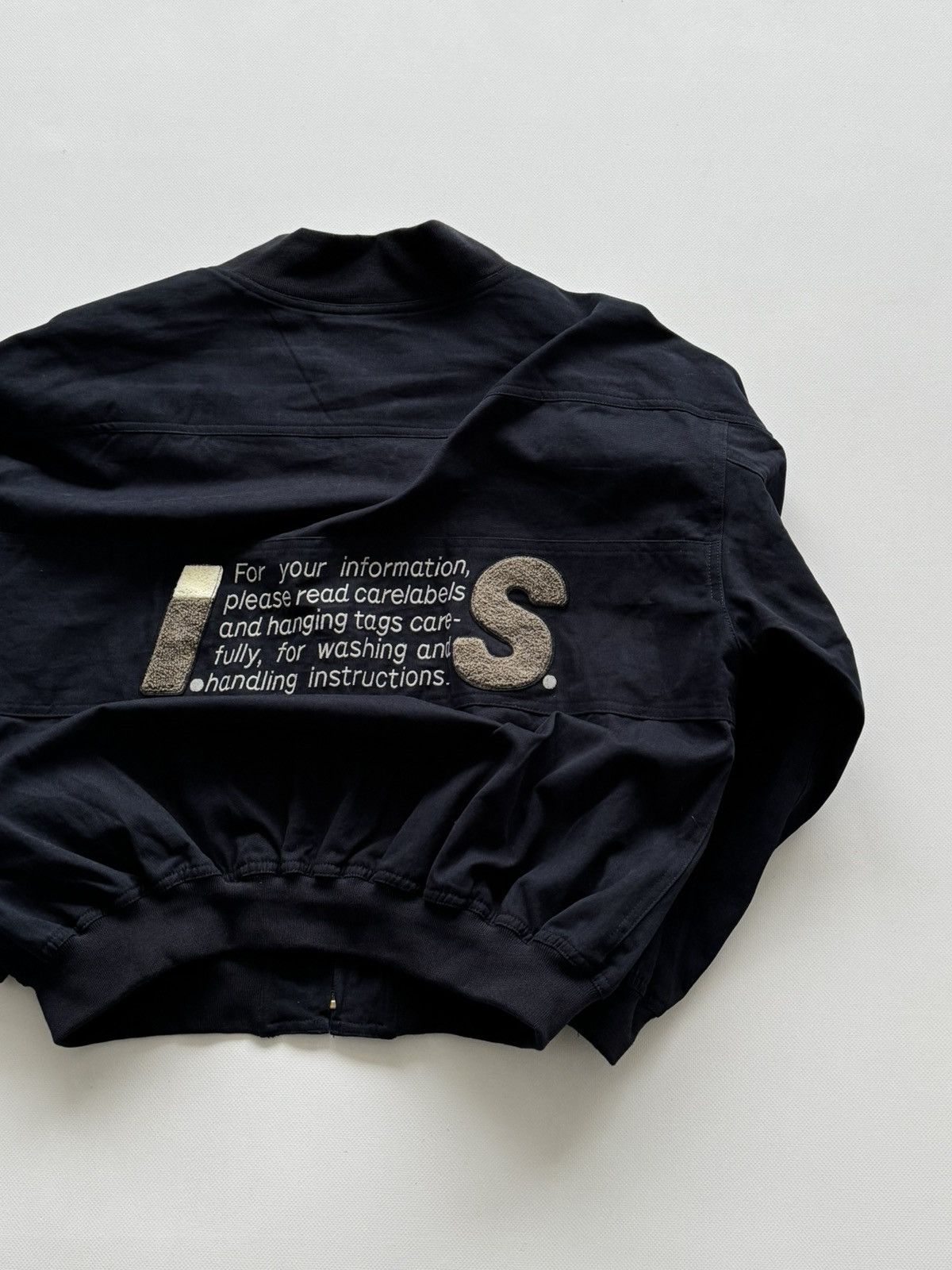 Issey Miyake 1980s Vintage Issey Miyake Sport 'Care Label' Bomber Jacket Size US M / EU 48-50 / 2 - 1 Thumbnail