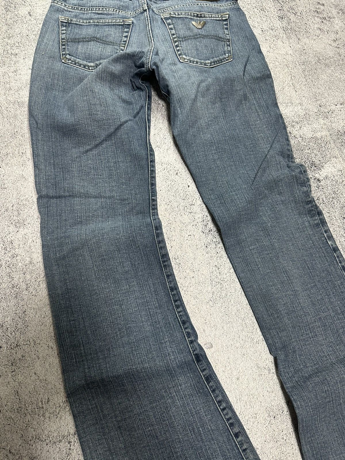 Emporio Armani Emporio Armany If Six Was Nine Style Flared Jeans Y2K Logo Size US 29 - 8 Thumbnail