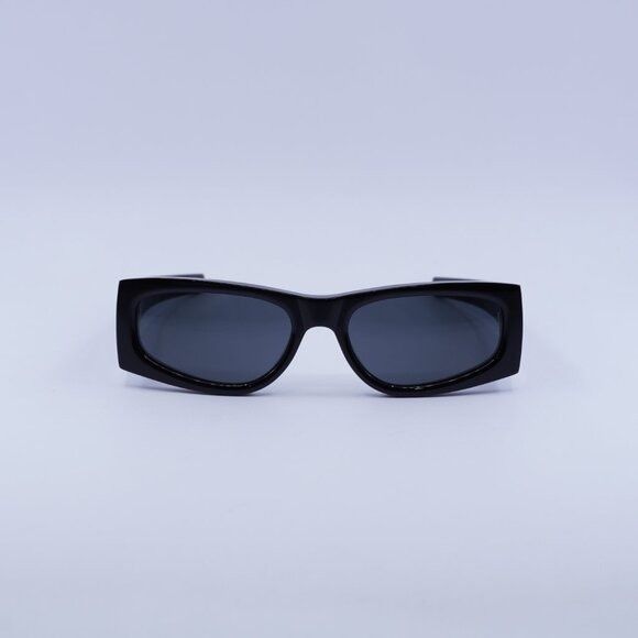Saint Laurent Paris Saint Laurent SLM140 001 Sunglasses Black Rectangle Frame Size ONE SIZE - 3 Thumbnail