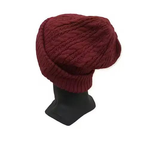Japanese Brand × Vintage Japanese Brand Plain Knit Beanie Hat Size ONE SIZE - 3 Thumbnail