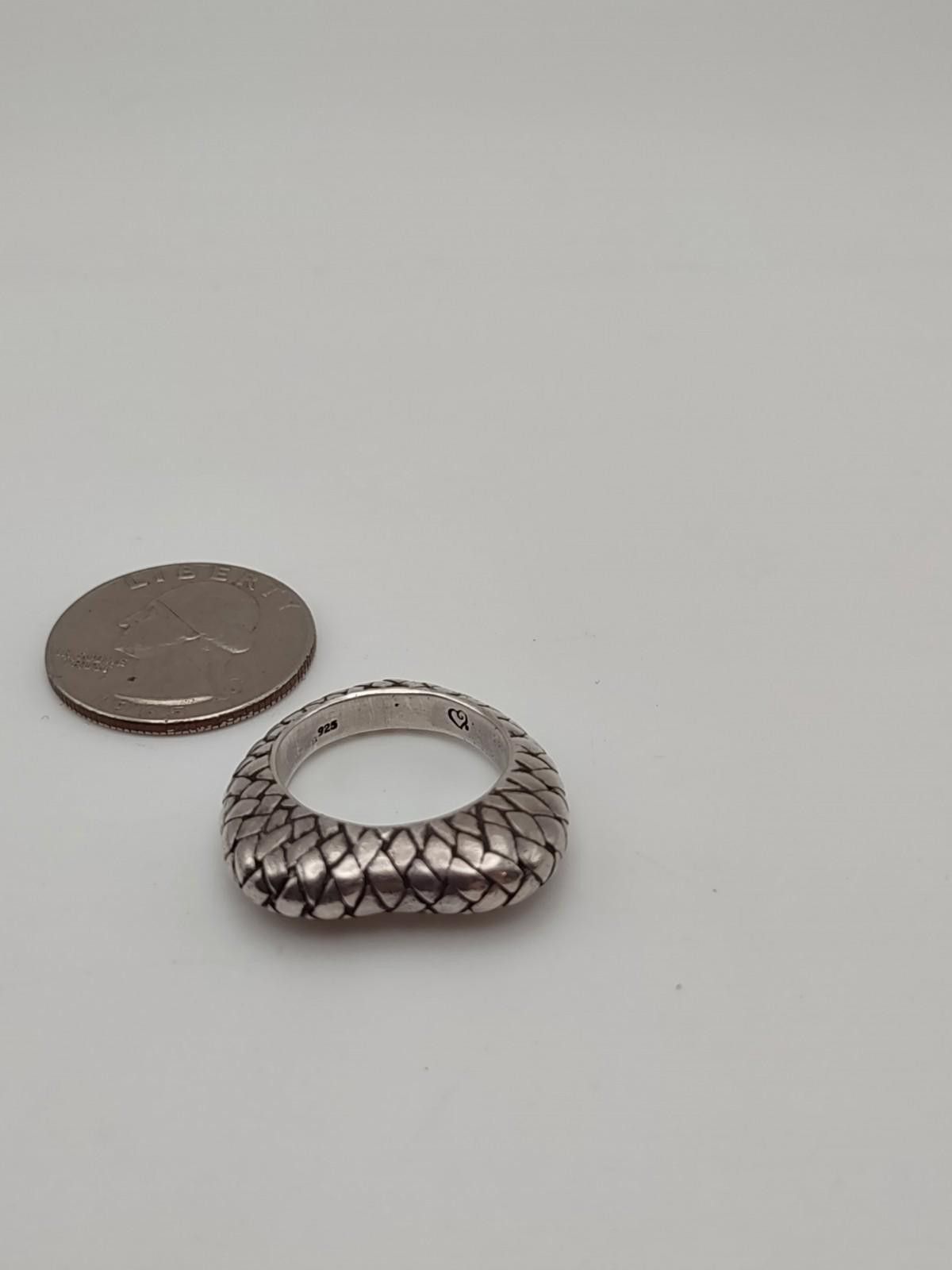 Brighton Brighton Heart 925 Sterling Basket Weave Ring Sz 8 12.9g Size ONE SIZE - 4 Thumbnail