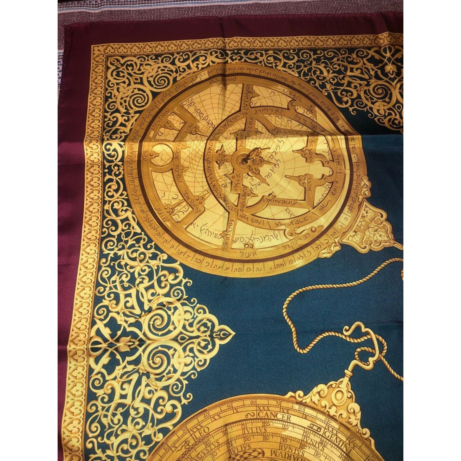 Gianfranco Ferre Gianfranco Ferre Golden astronomical calendar scarf Size ONE SIZE - 2 Thumbnail